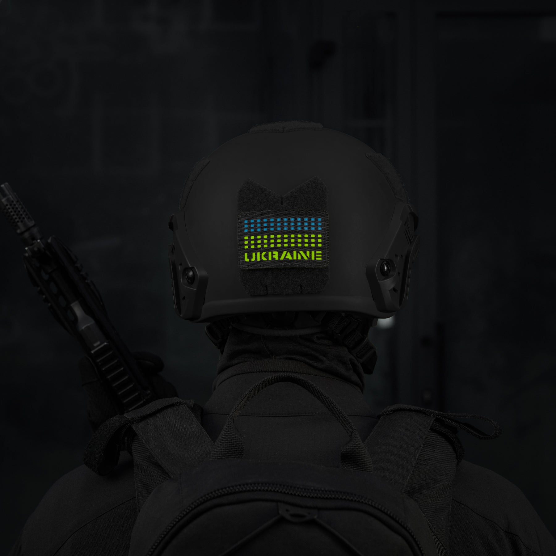 M-Tac нашивка Ukraine Laser Cut Black/Yellow/Blue/GID