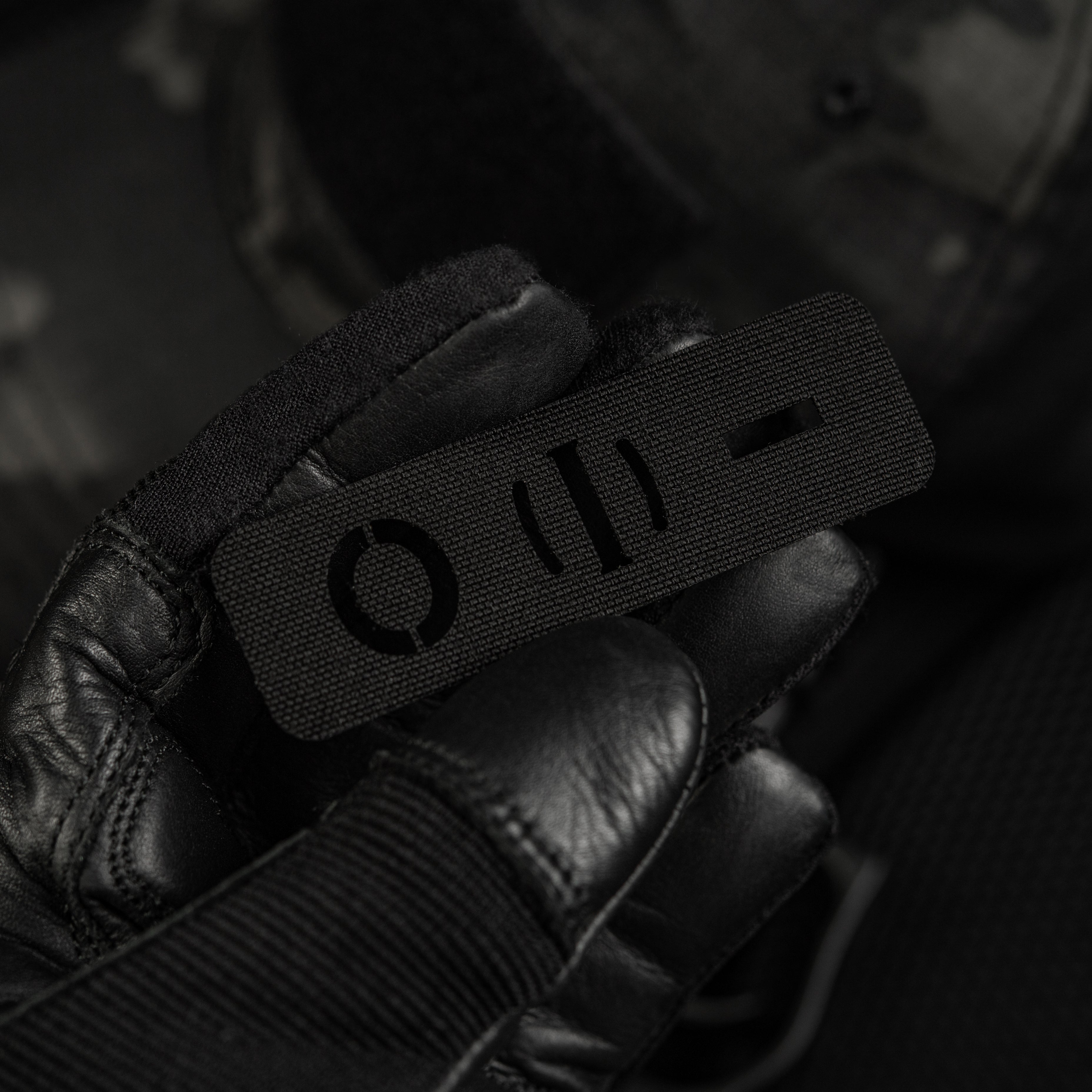 M-Tac нашивка група крові O (I) - наскрізна Laser Cut 25х80 Black