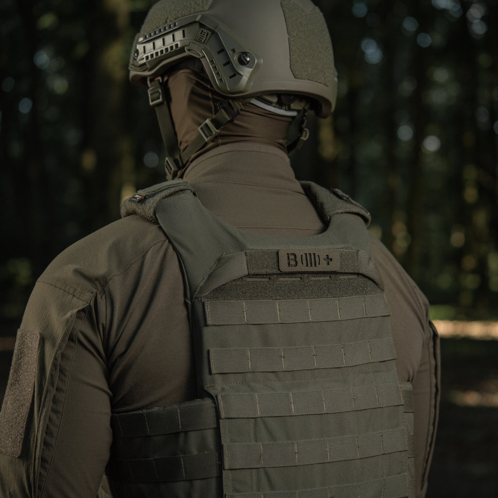 M-Tac нашивка група крові B (III) + наскрізна Laser Cut 25х80 Ranger Green