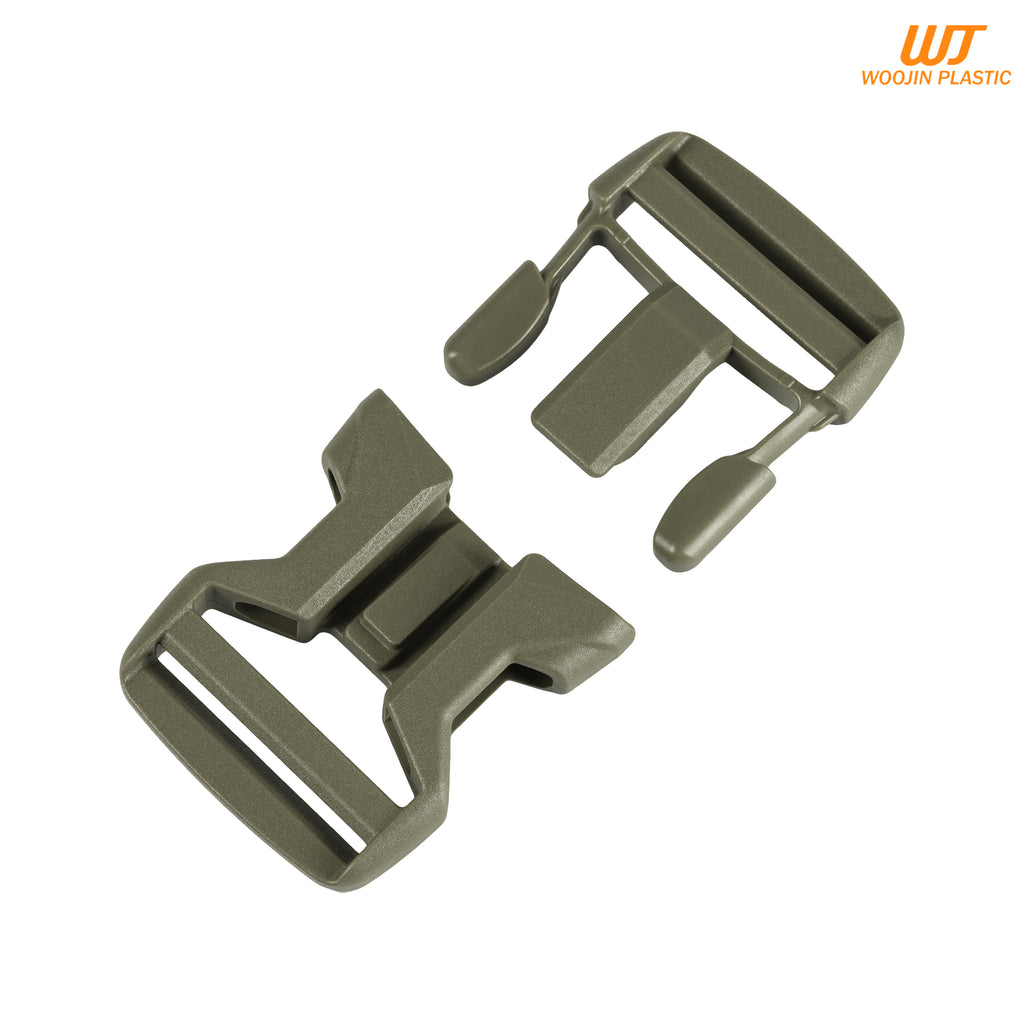 Woojin Plastic фастекс з замком Dual Double Lock Champion 38mm Olive