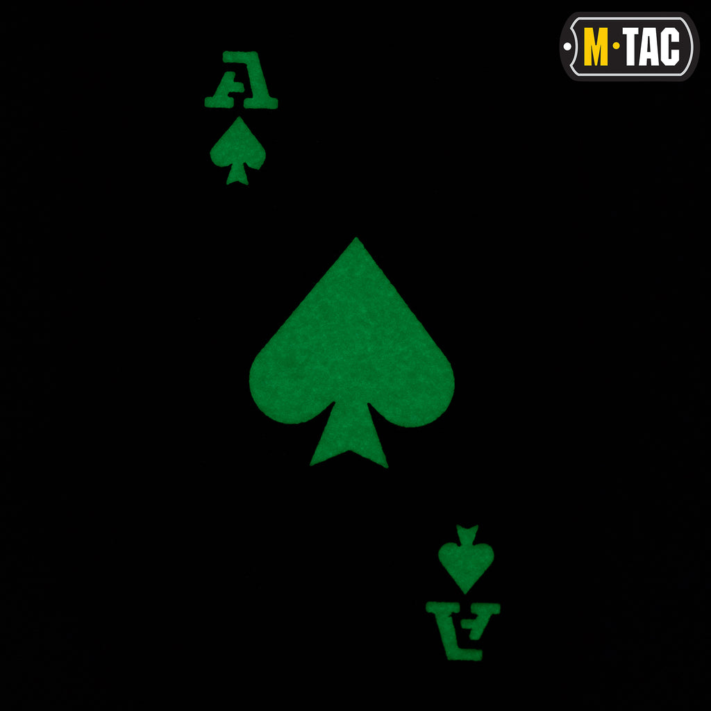 M-Tac нашивка Ace of Spades Laser Cut Ranger Green/світлонакопичувач