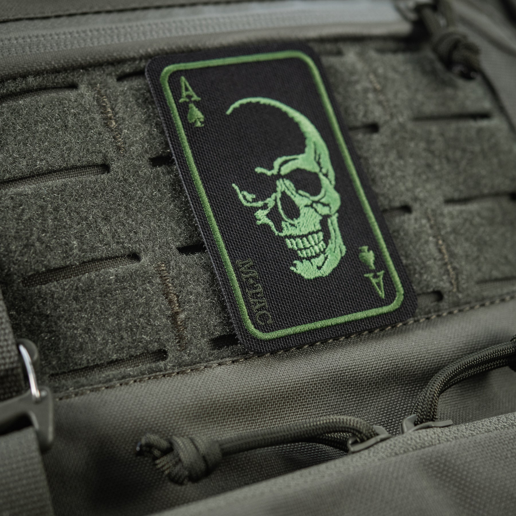 M-Tac нашивка Face of war (вишивка) Black/Olive
