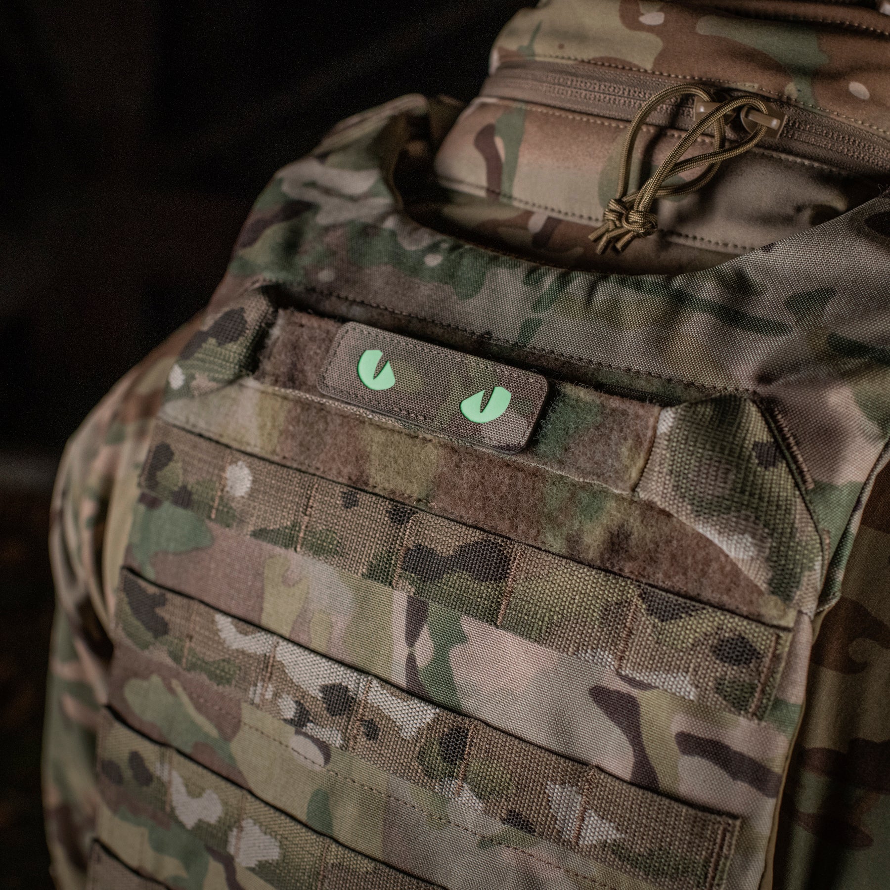 M-Tac нашивка Cat Eyes Laser Cut Multicam/світлонакопичувач