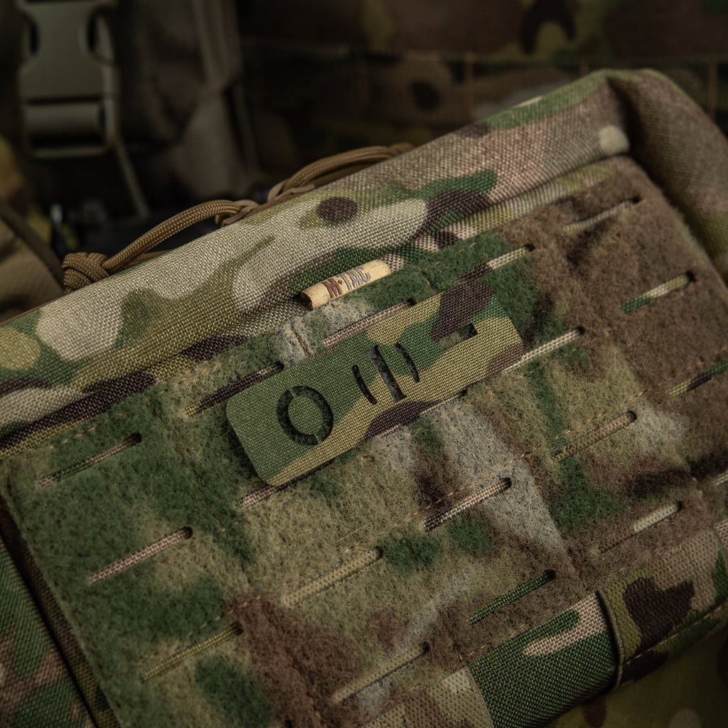 M-Tac нашивка група крові O (I) - наскрізна Laser Cut 25х80 Multicam