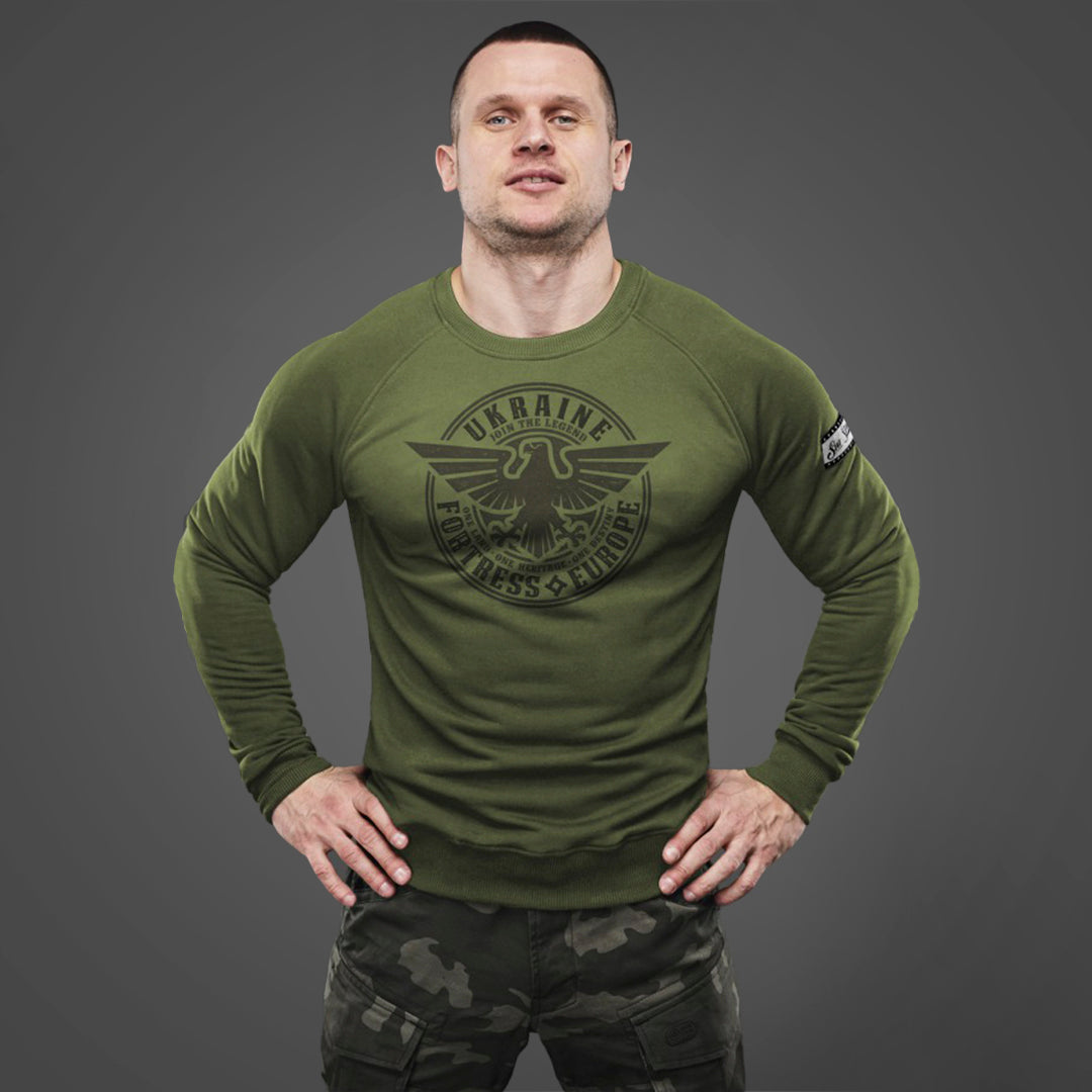SvaStone світшот Fortress olive