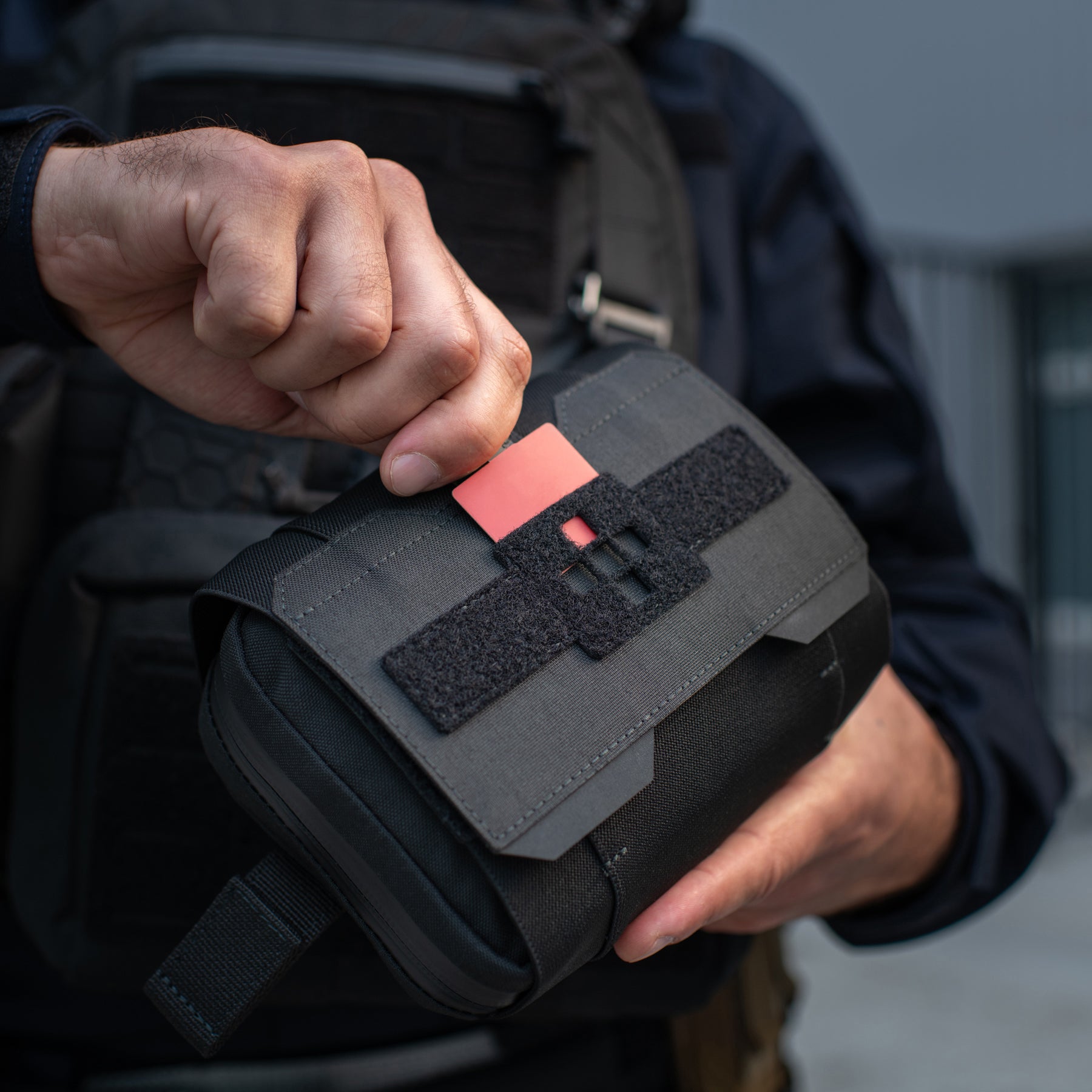 M-Tac підсумок медичний горизонтальний Large Elite Black