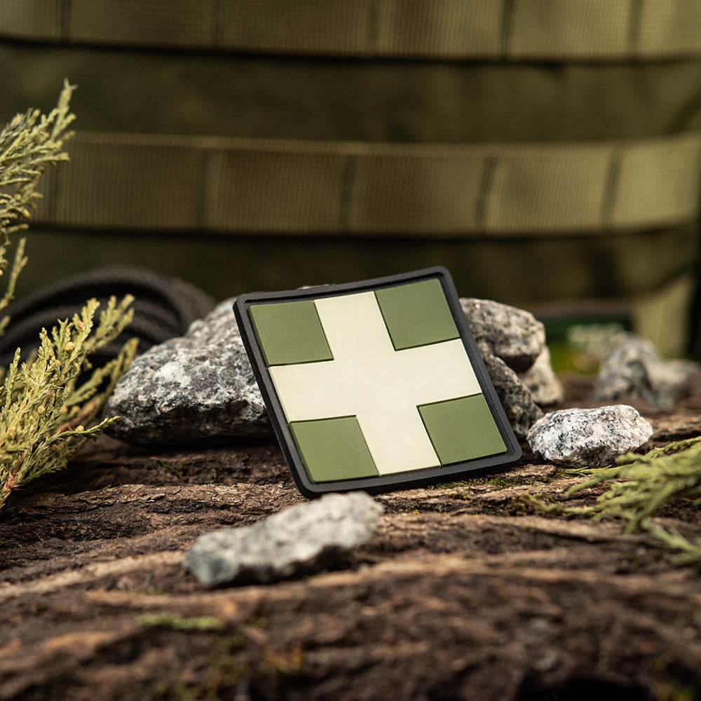 M-Tac нашивка Medic Cross Square ПВХ олива