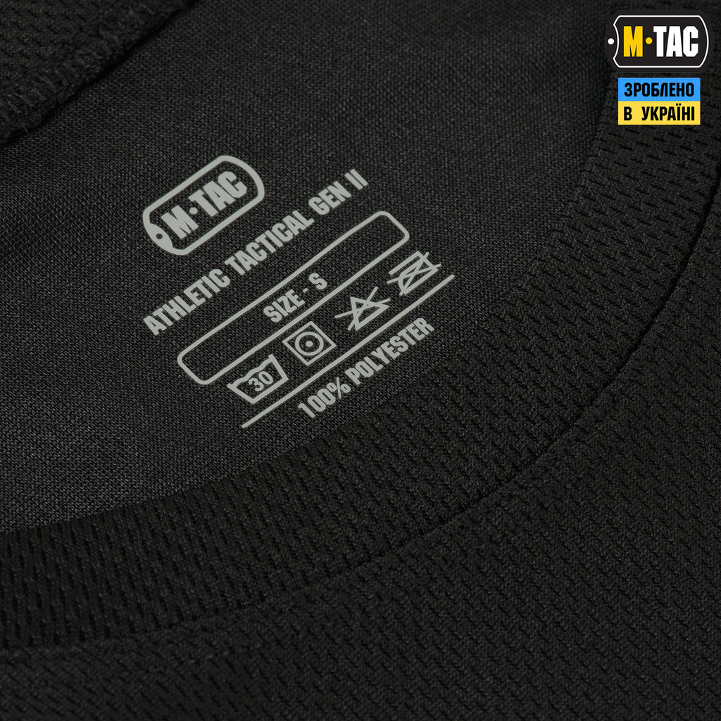 M-Tac футболка потовідвідна Athletic Gen. 2 Black