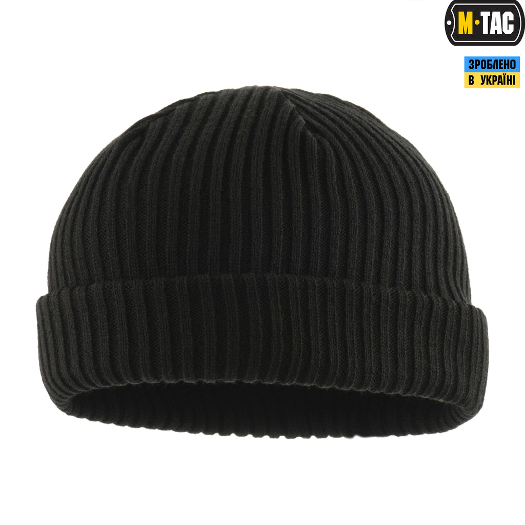 M-Tac шапка вязана 100% акрил Black