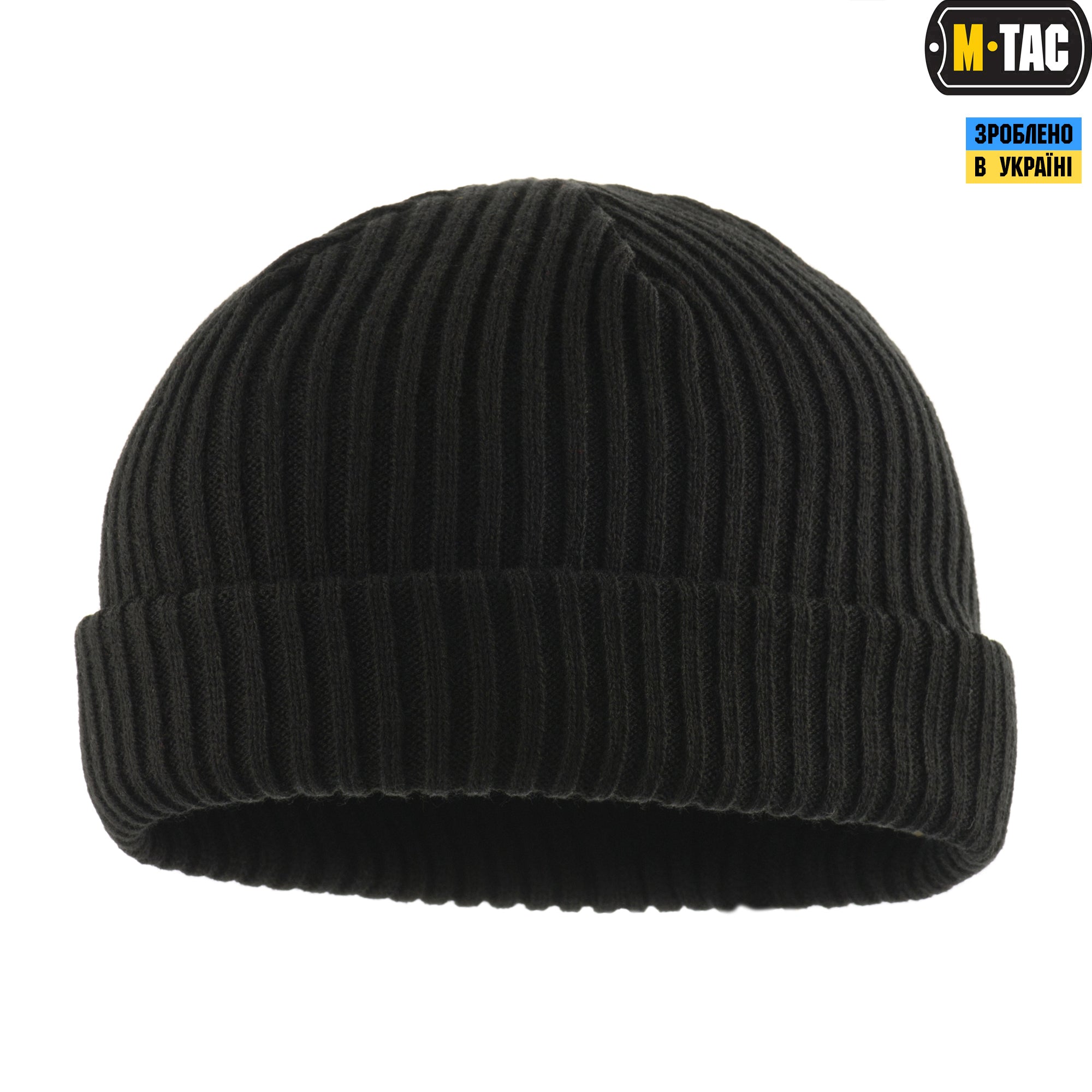 M-Tac шапка вязана 100% акрил Black