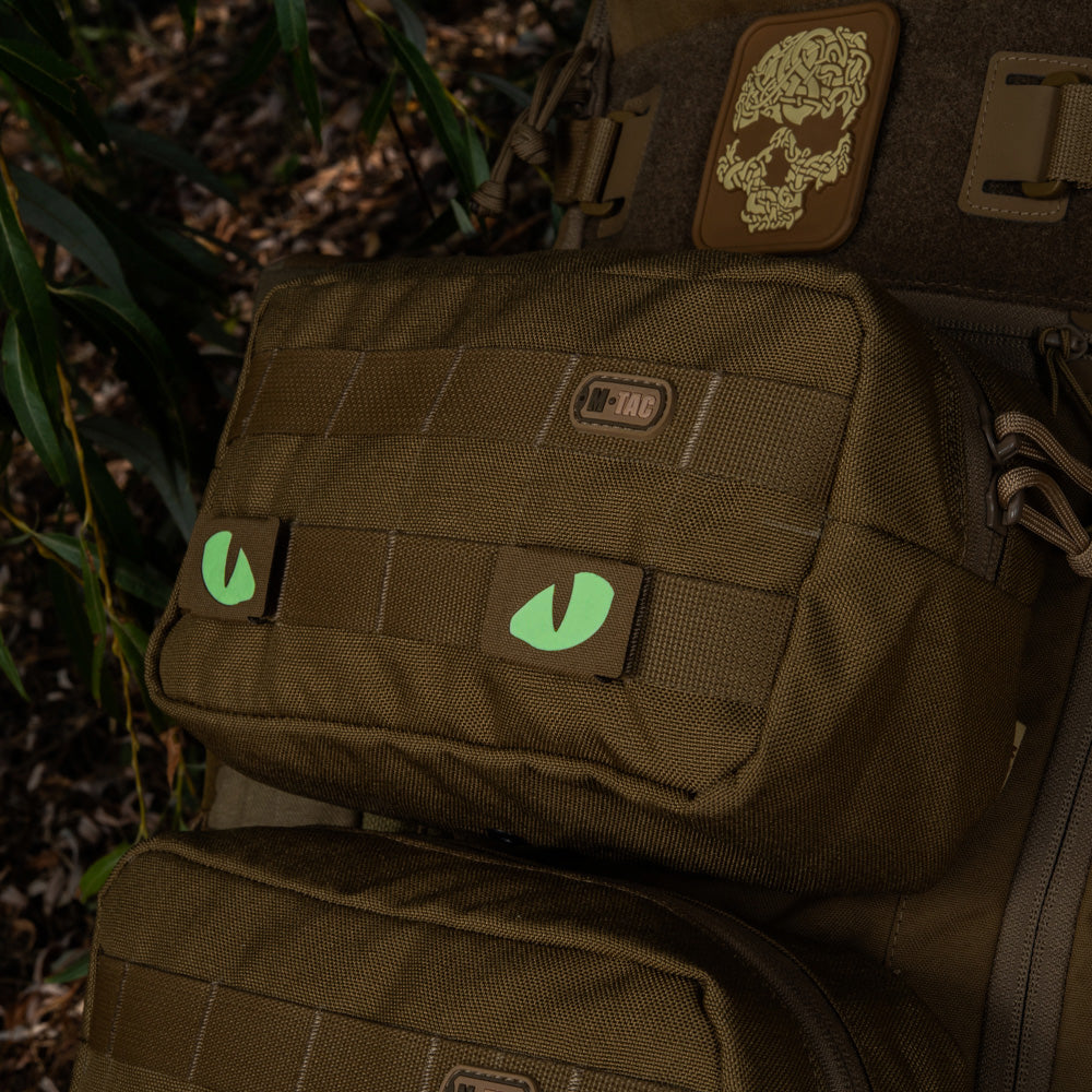 M-Tac нашивка Tiger Eyes Laser Cut (пара) Coyote