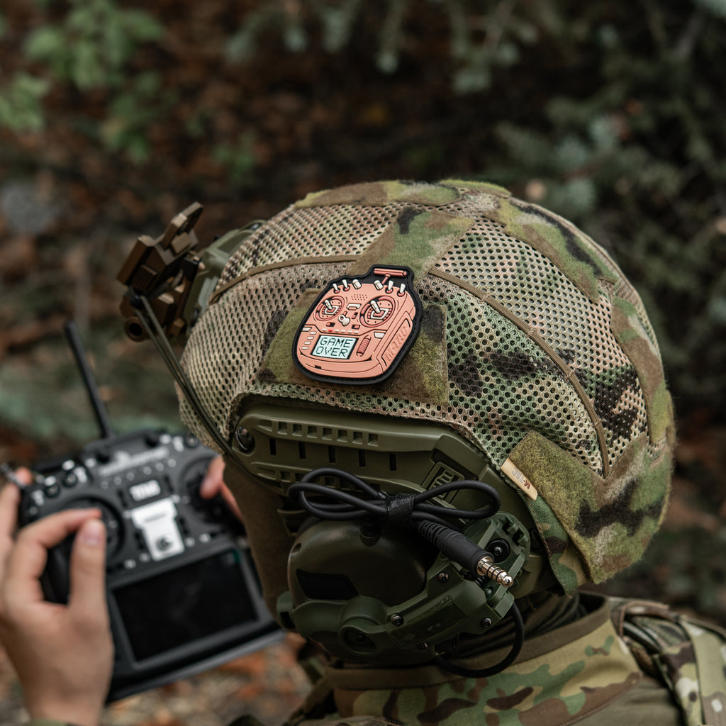 M-Tac нашивка пульт FPV рожевий (PVC)