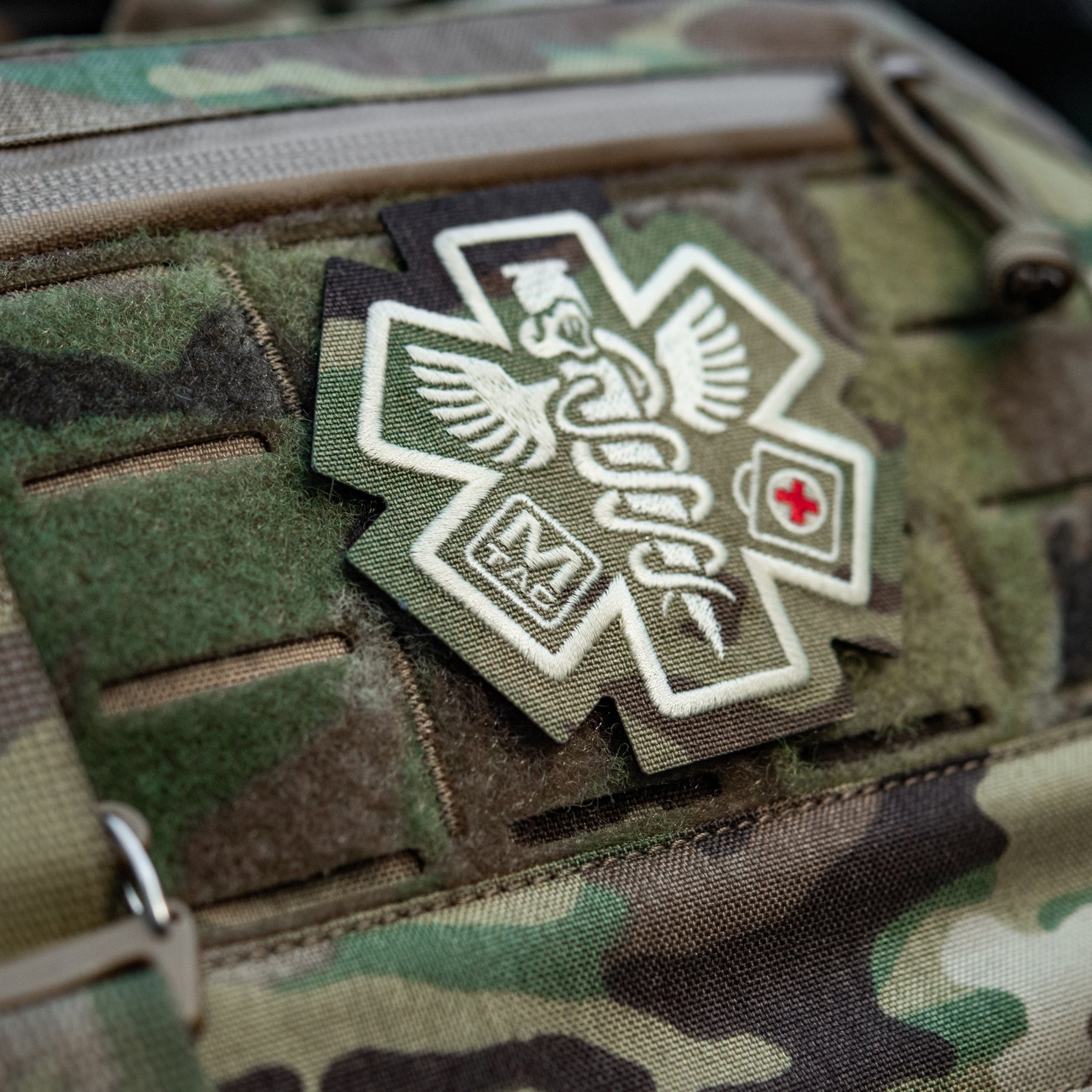 M-Tac нашивка Paramedic (вишивка) Multicam
