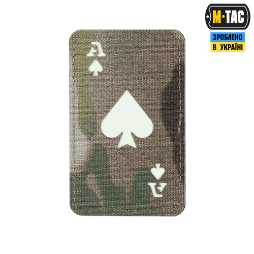 M-Tac нашивка Ace of Spades Laser Cut Multicam/GID