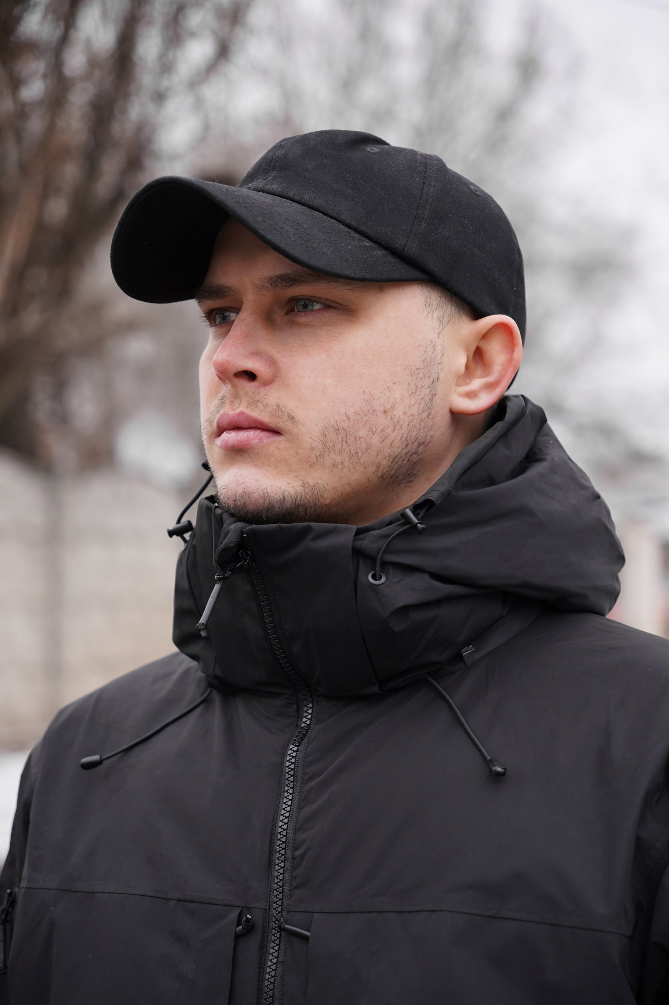 Чорна зимова утеплена тактична куртка Archon Husky Extreme Єврозима