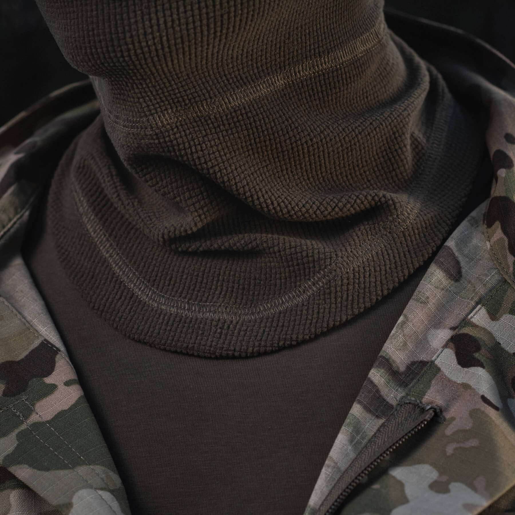 M-Tac шарф-труба анатомічний мікрофліс ріп-стоп Dark Olive