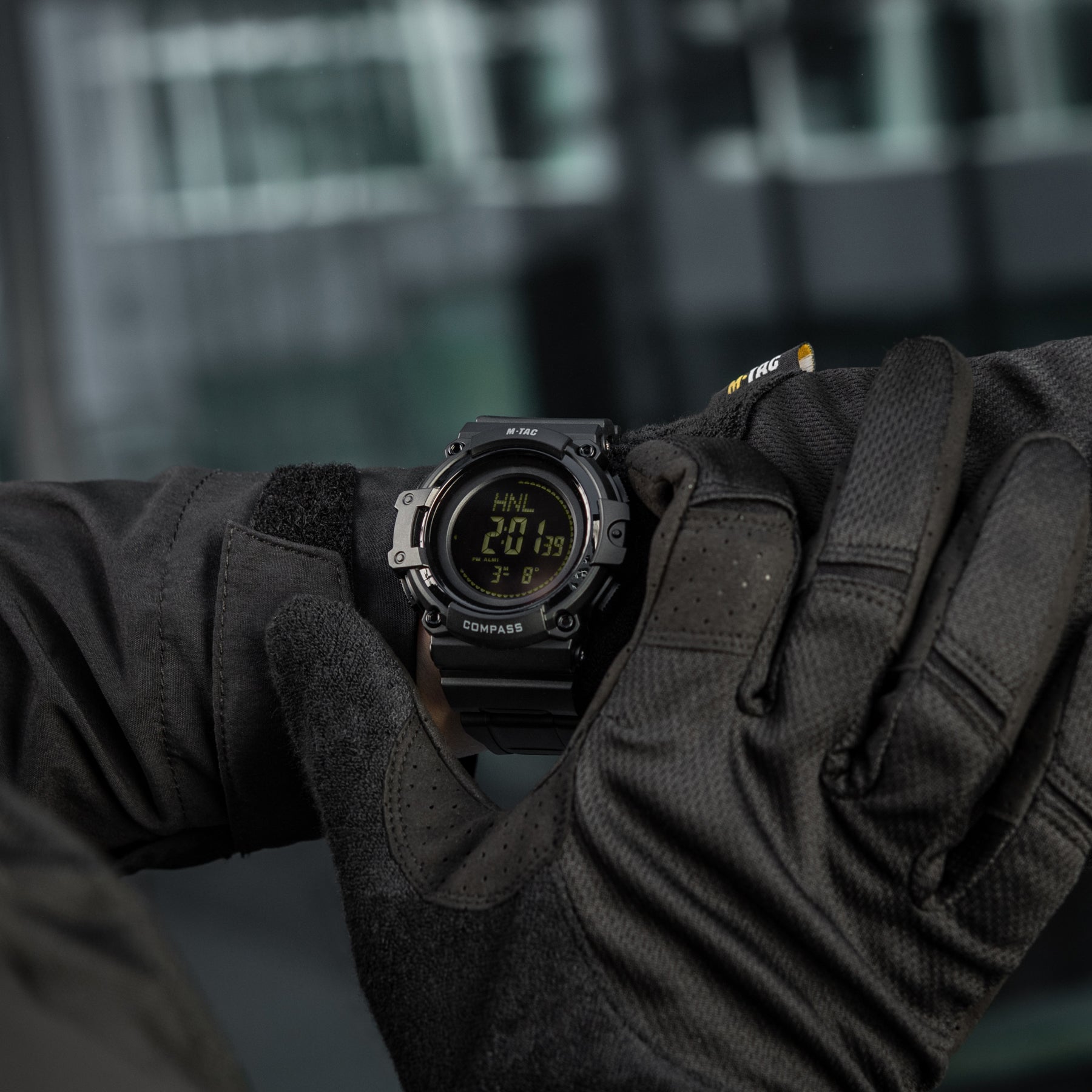 M-Tac годинник тактичний з компасом 2233 Black