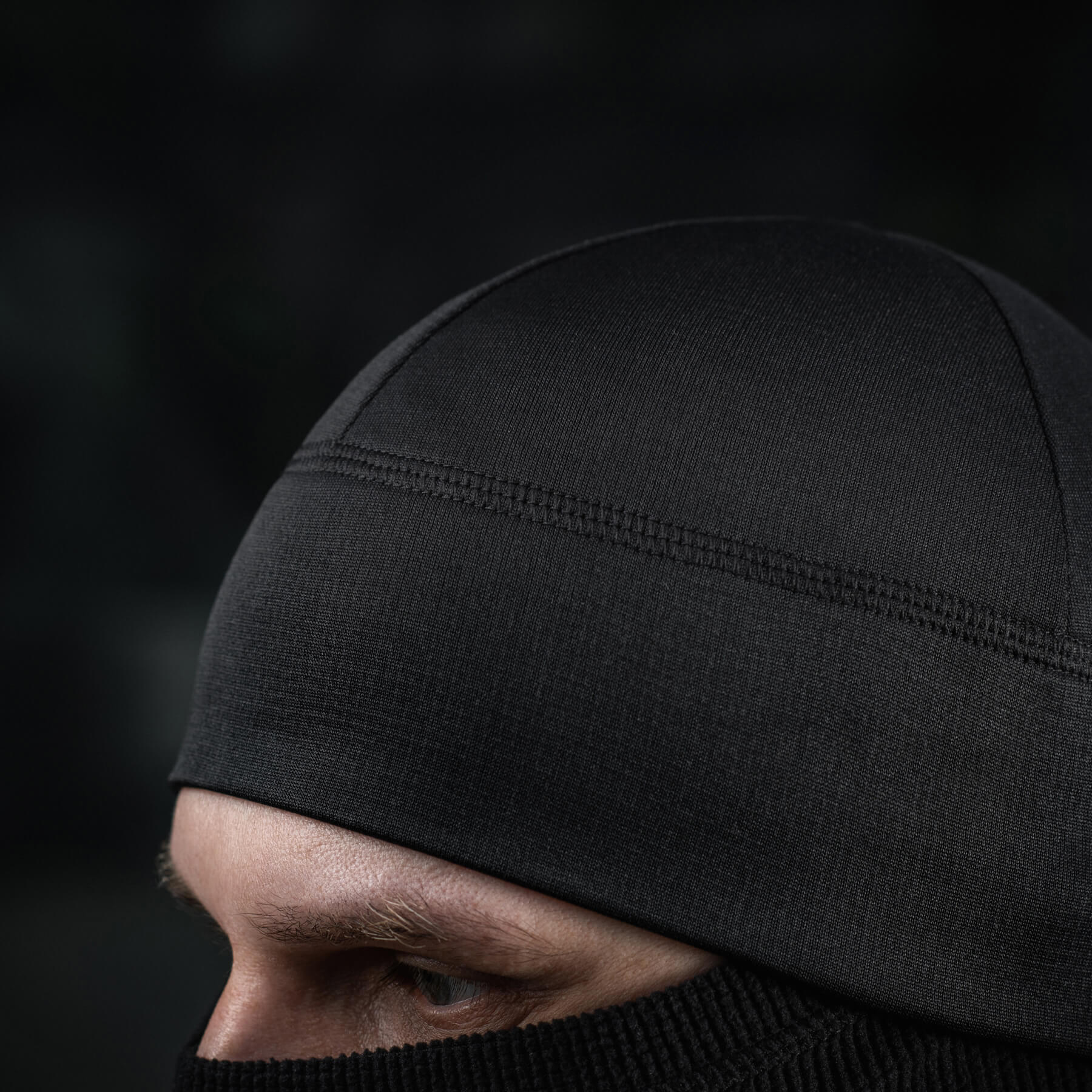 M-Tac шапка-підшоломник мікрофліс ріп-стоп Black
