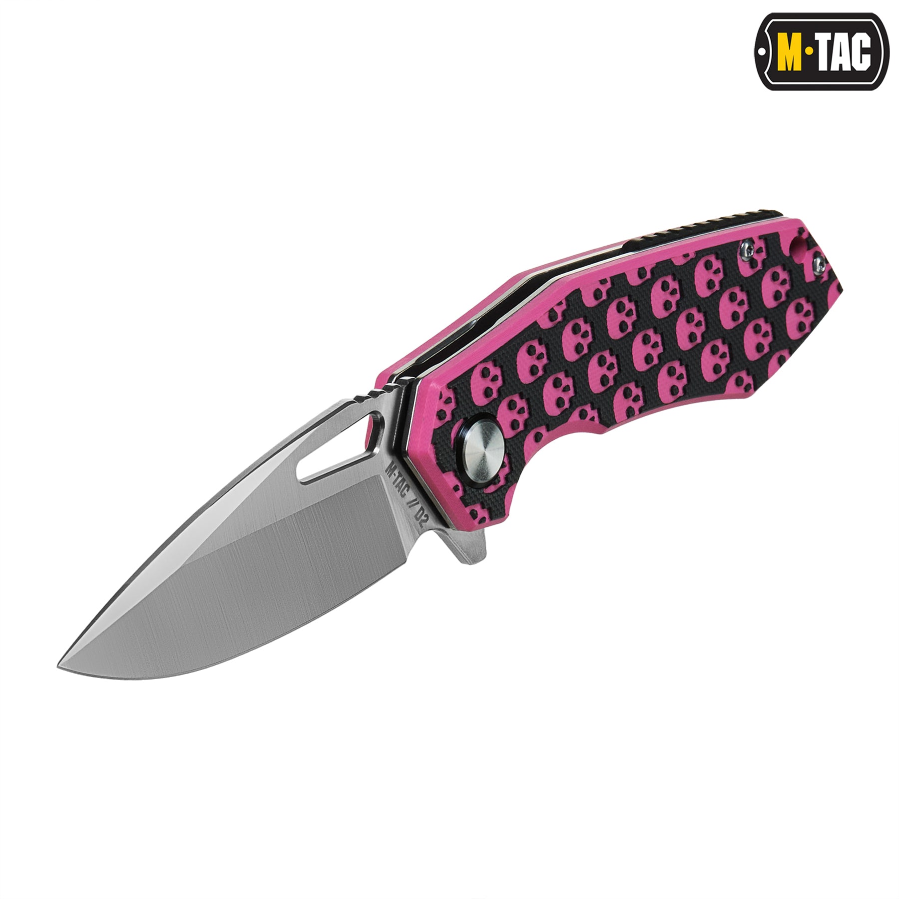 M-Tac ніж складний Type 12 Skull Black/Pink/Steel