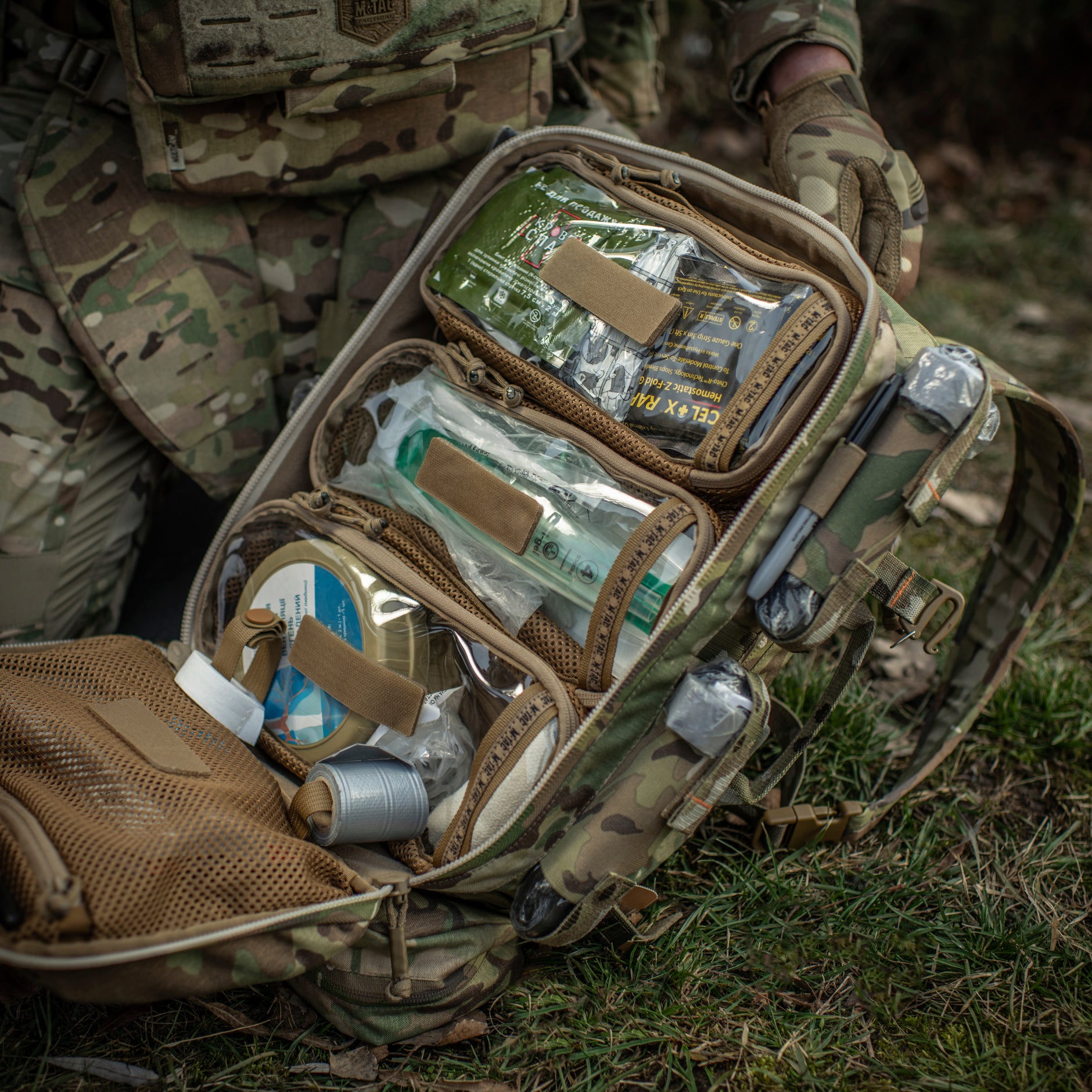 M-Tac наплічник бойового медика Elite Multicam