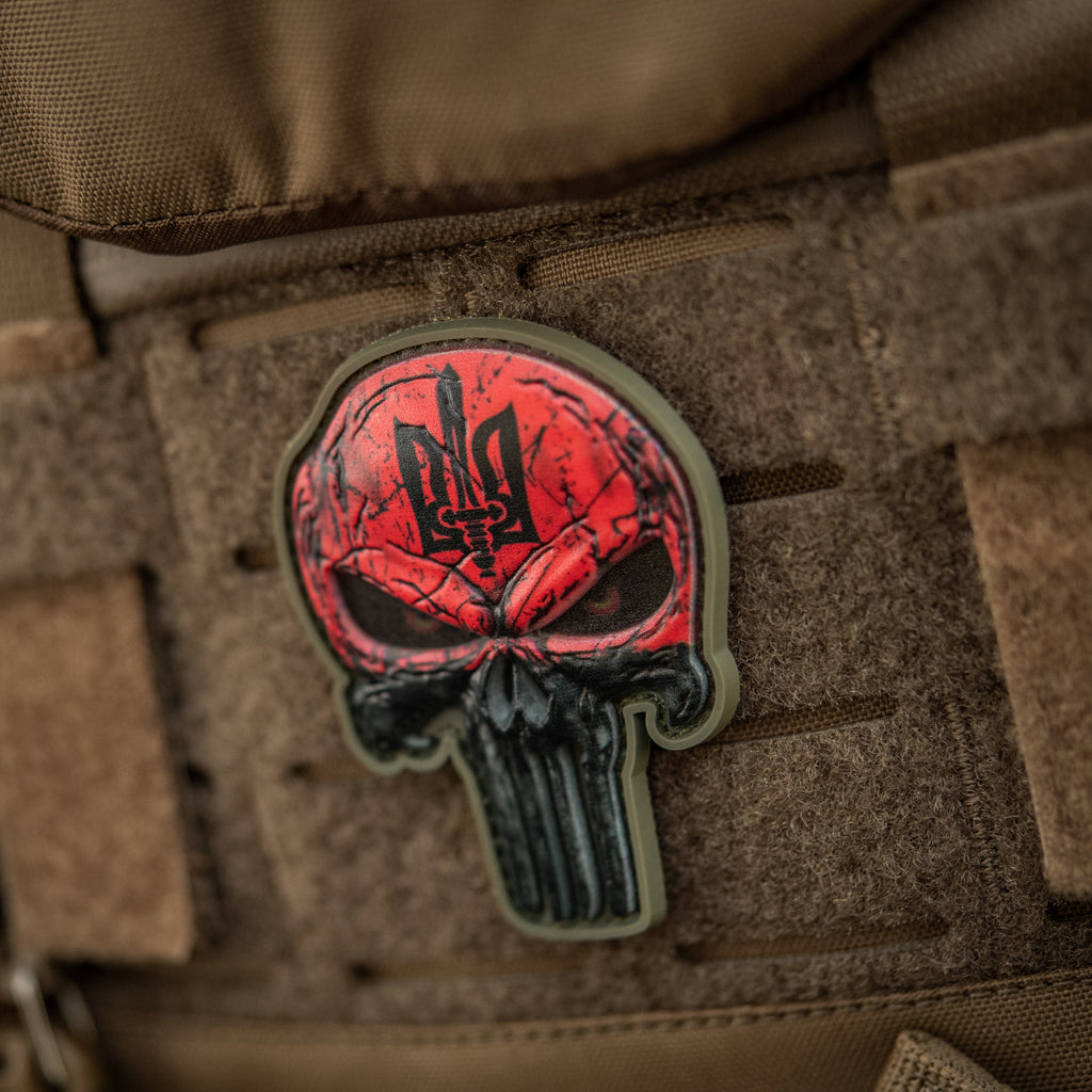 M-Tac нашивка Punisher Червоний