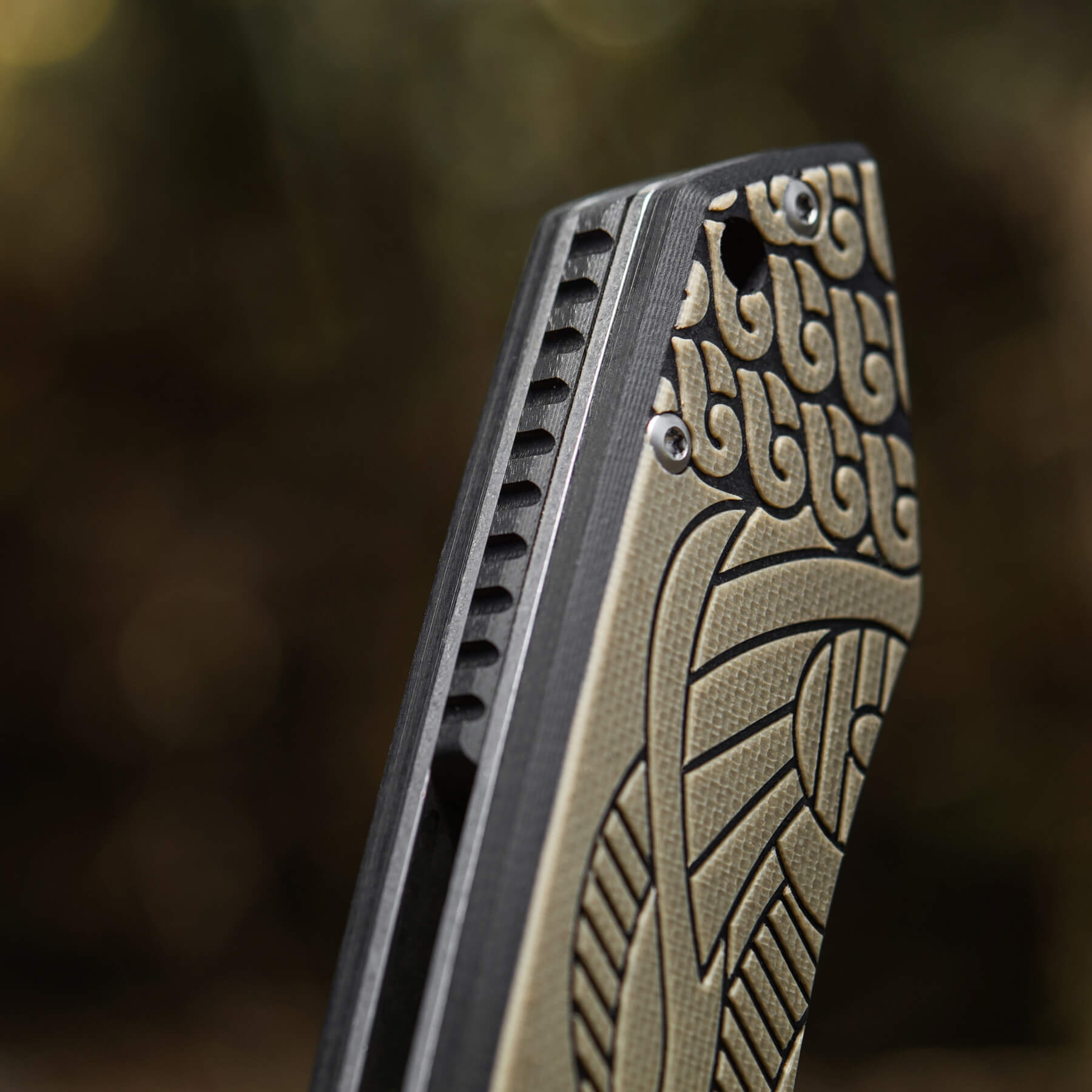 M-Tac ніж складний Type 12 Scandinavian Stonewash Black/Sand