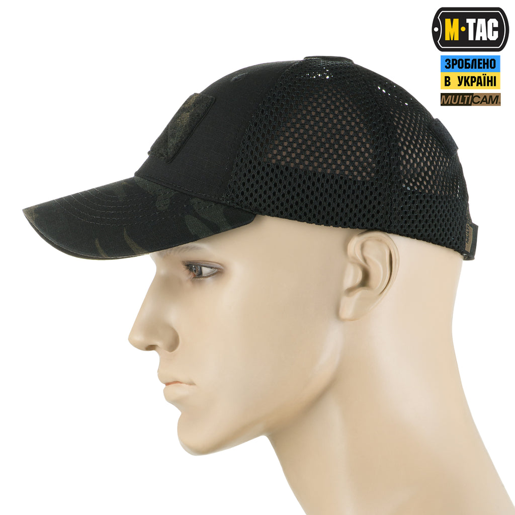 M-Tac бейсболка Elite тактична з сіткою NYCO Extreme Multicam Black
