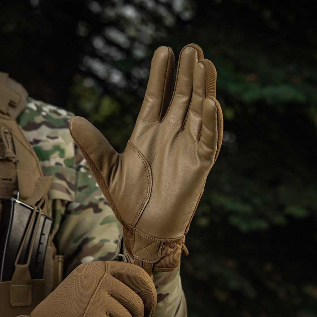 M-Tac рукавички Scout Tactical Mk.2 шкіряні Coyote