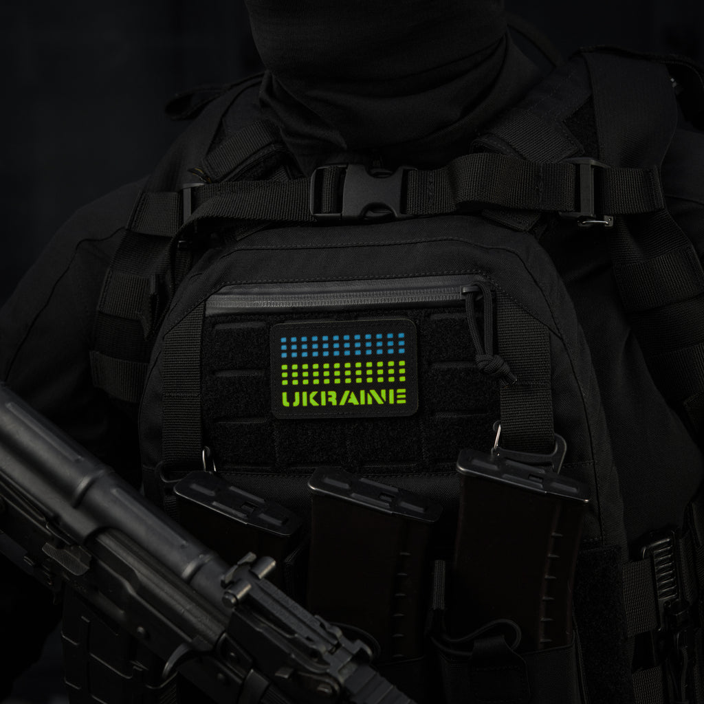 M-Tac нашивка Ukraine Laser Cut Black/Yellow/Blue/GID