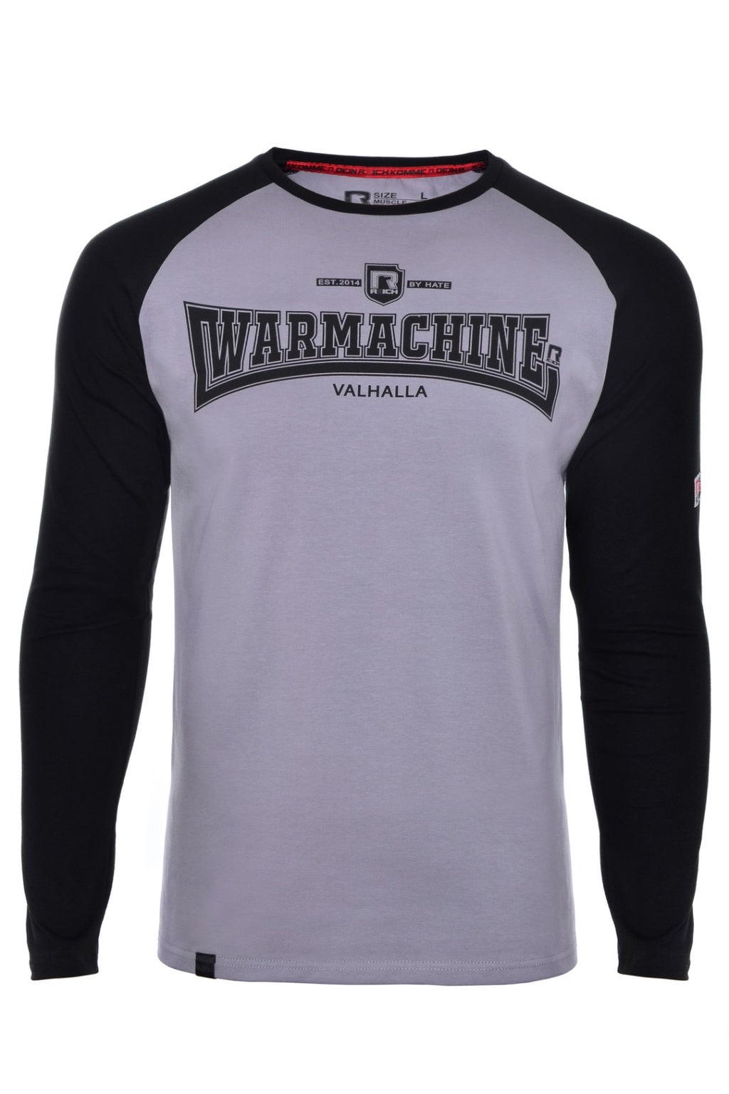 R3ICH футболка з довгим рукавом Warmachine сірий
