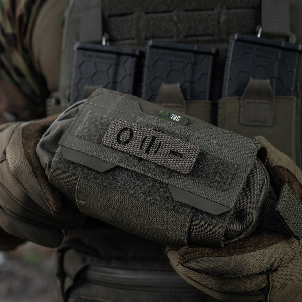 M-Tac нашивка група крові O (I) - наскрізна Laser Cut 25х80 Ranger Green