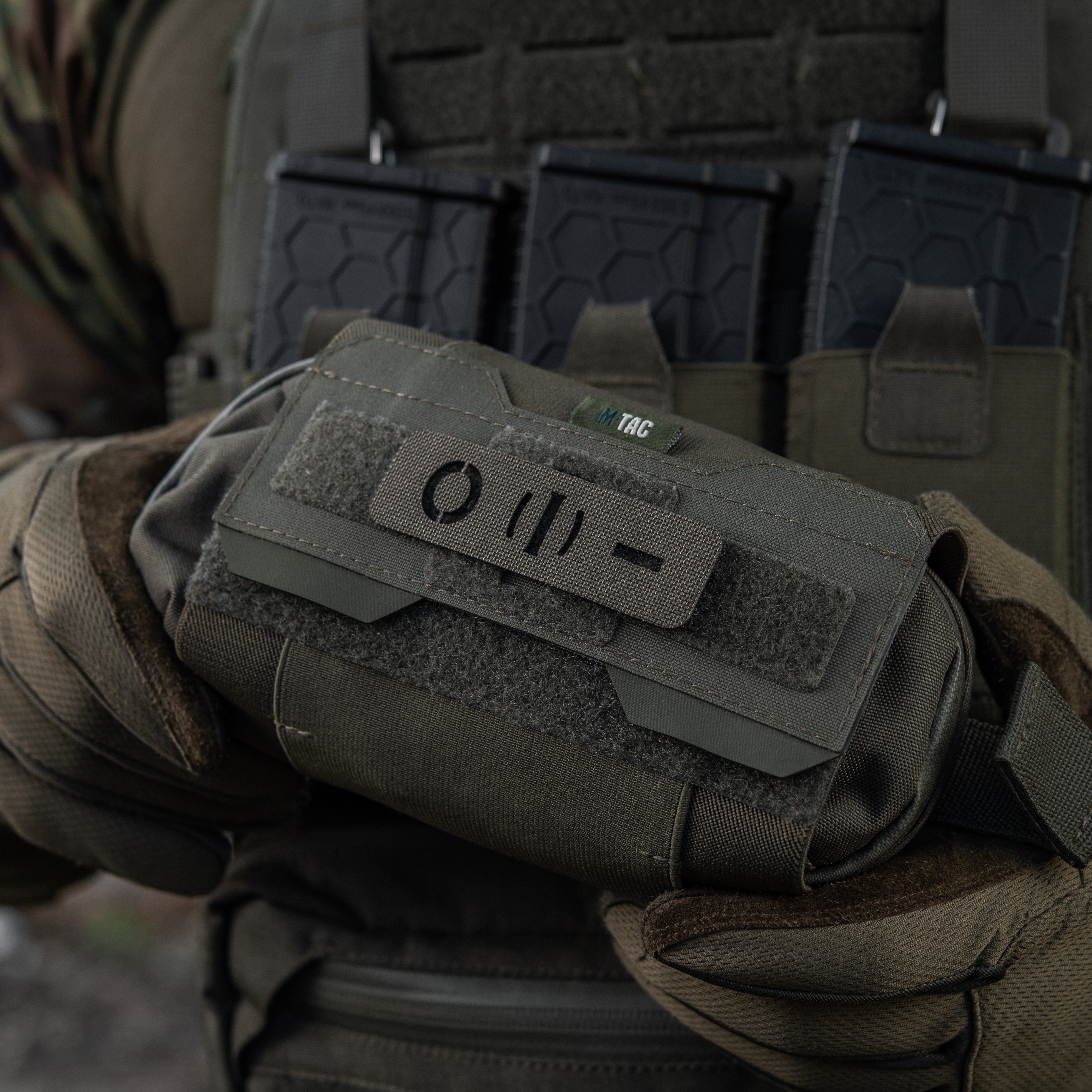 M-Tac нашивка група крові O (I) - наскрізна Laser Cut 25х80 Ranger Green