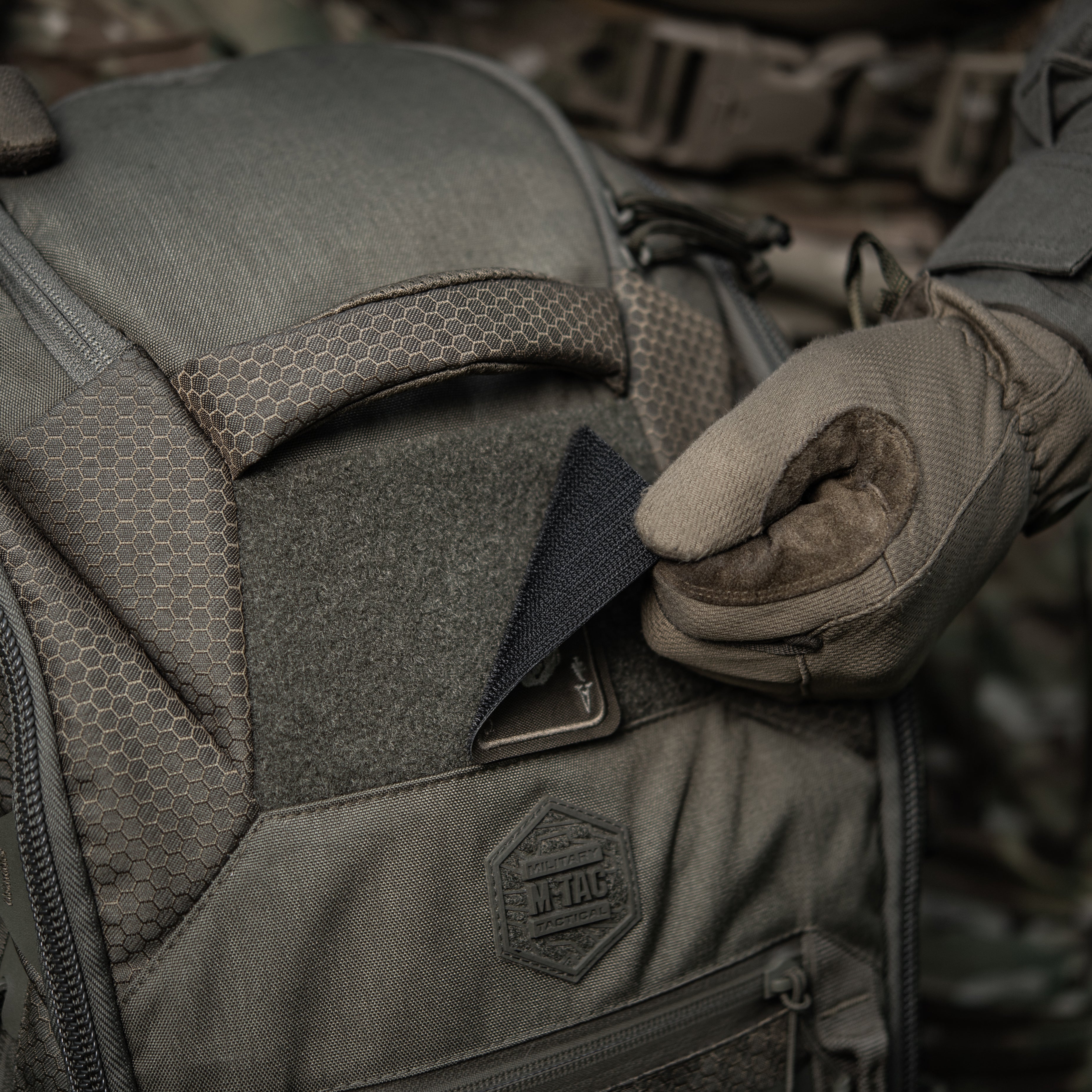 M-Tac нашивка Face of war (вишивка) Ranger Green