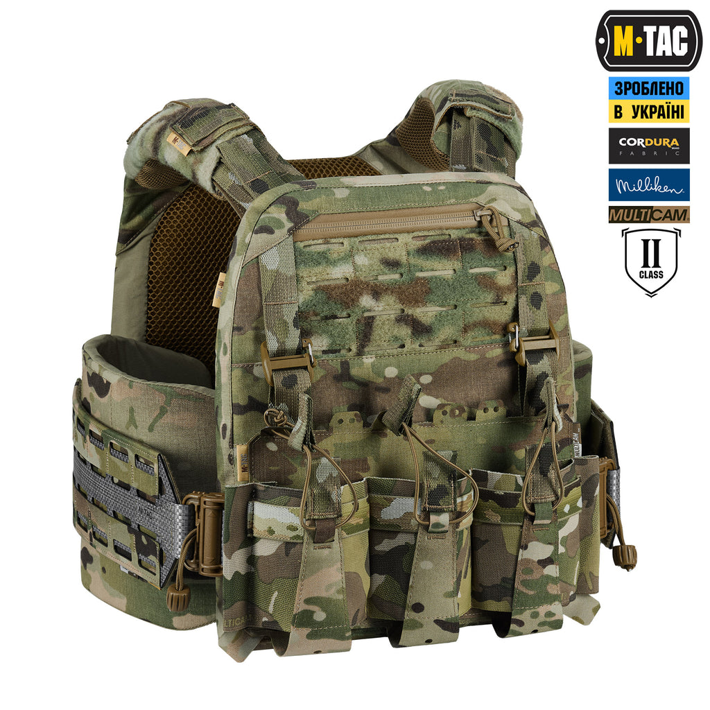 M-Tac плитоноска Cuirass Tiger Elite 2 клас захисту (розмір плити L) Multicam