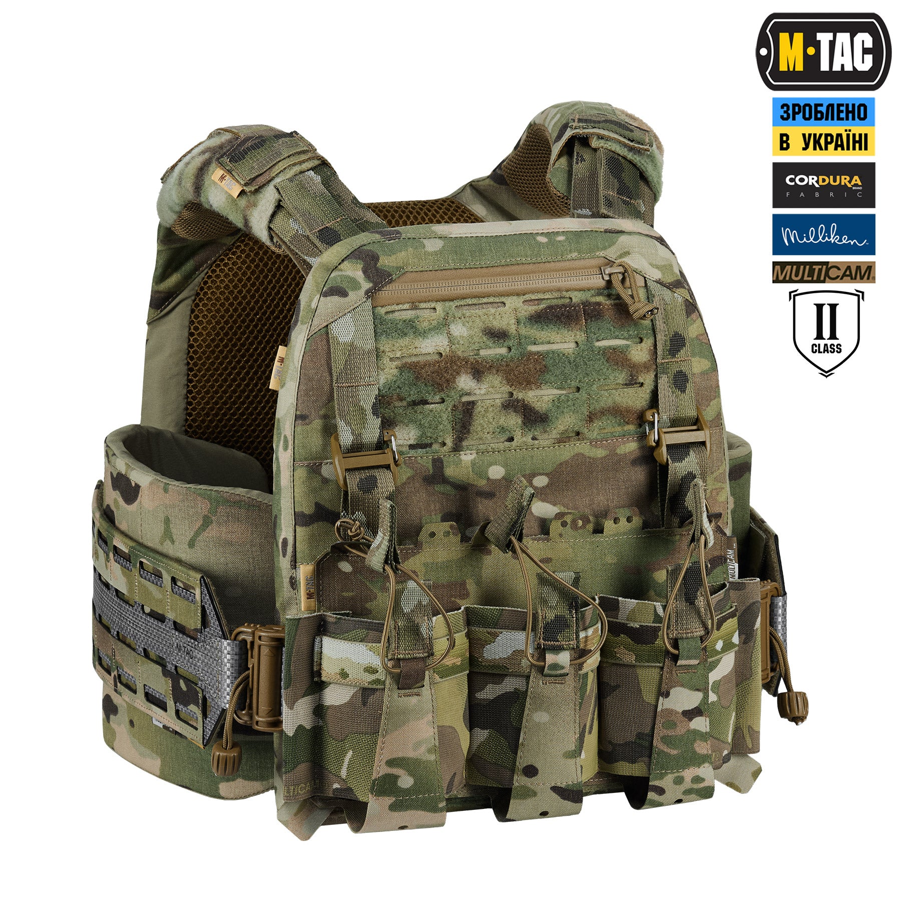 M-Tac плитоноска Cuirass Tiger Elite 2 клас захисту (розмір плити L) Multicam