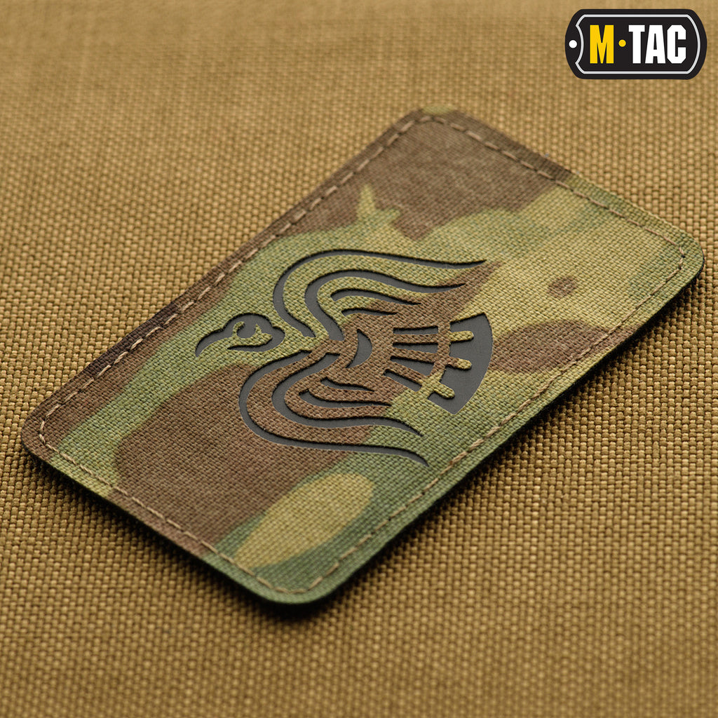 M-Tac нашивка Знамя Ворона Laser Cut Multicam/Black