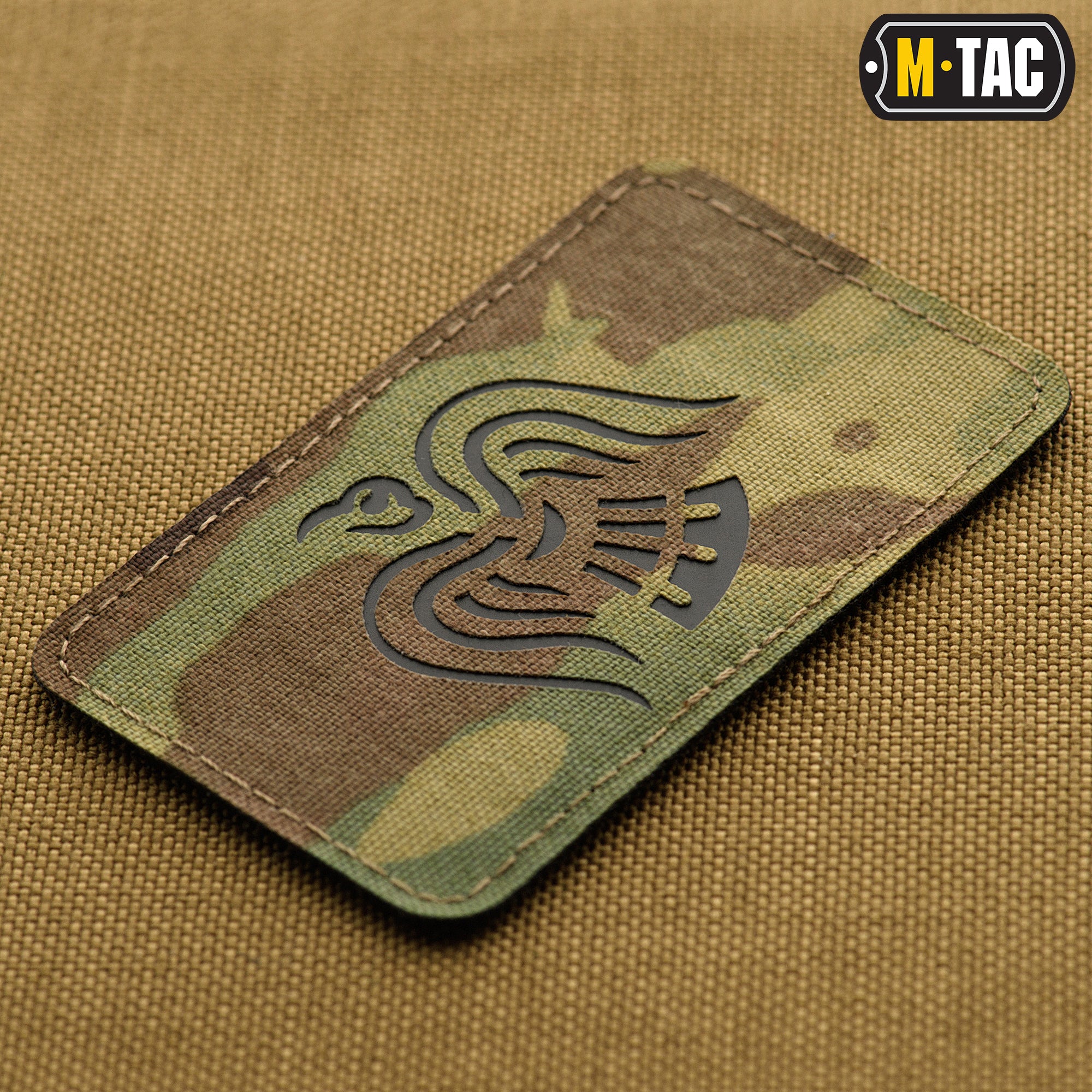 M-Tac нашивка Знамя Ворона Laser Cut Multicam/Black