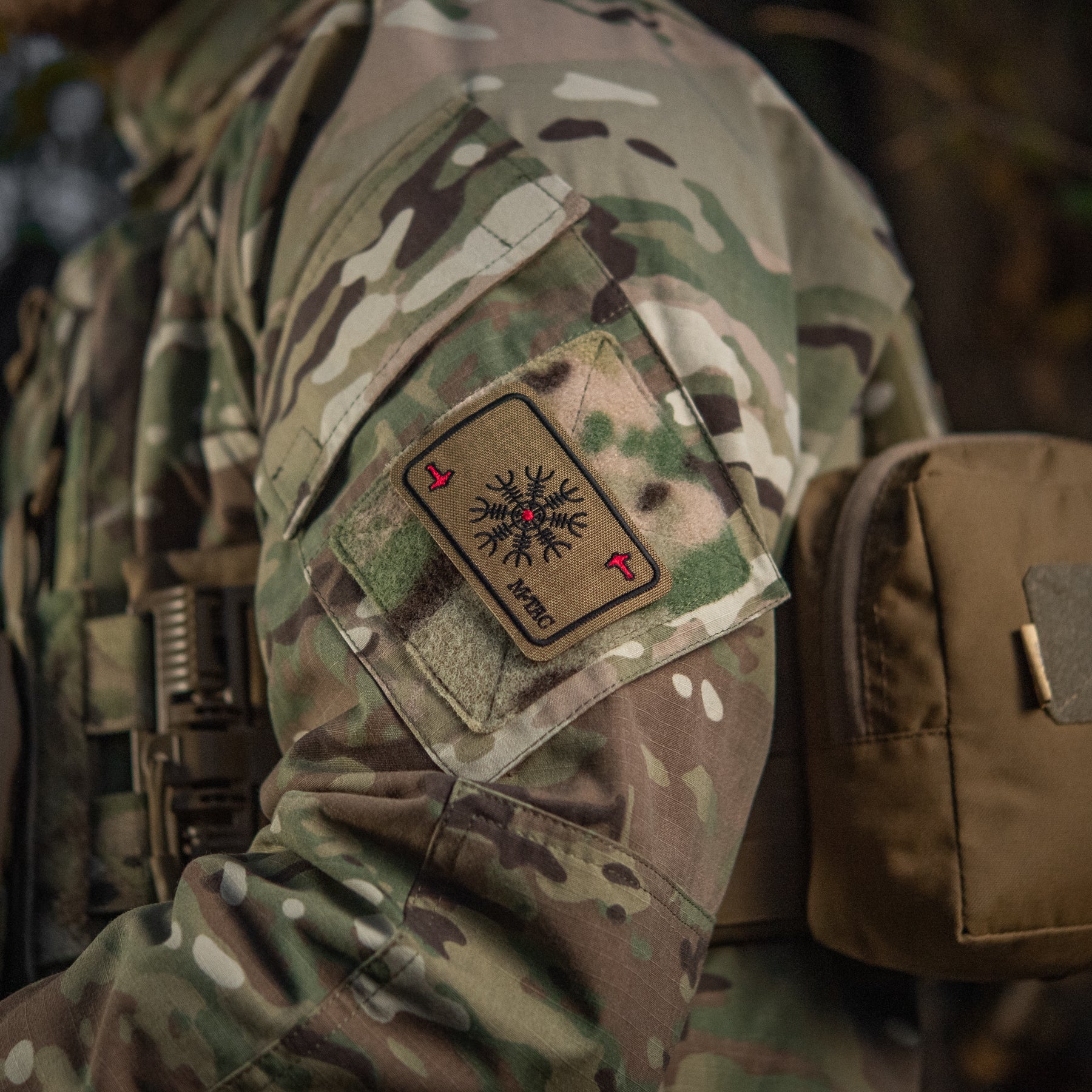 M-Tac нашивка карта Компас Вікінгів (вишивка) Coyote