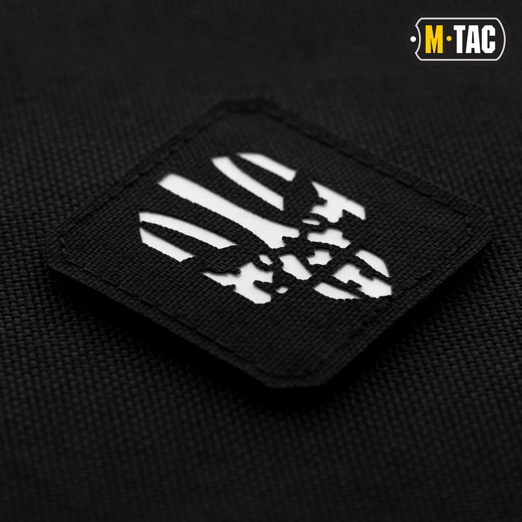 M-Tac нашивка Месник Laser Cut Black/світлонакопичувач