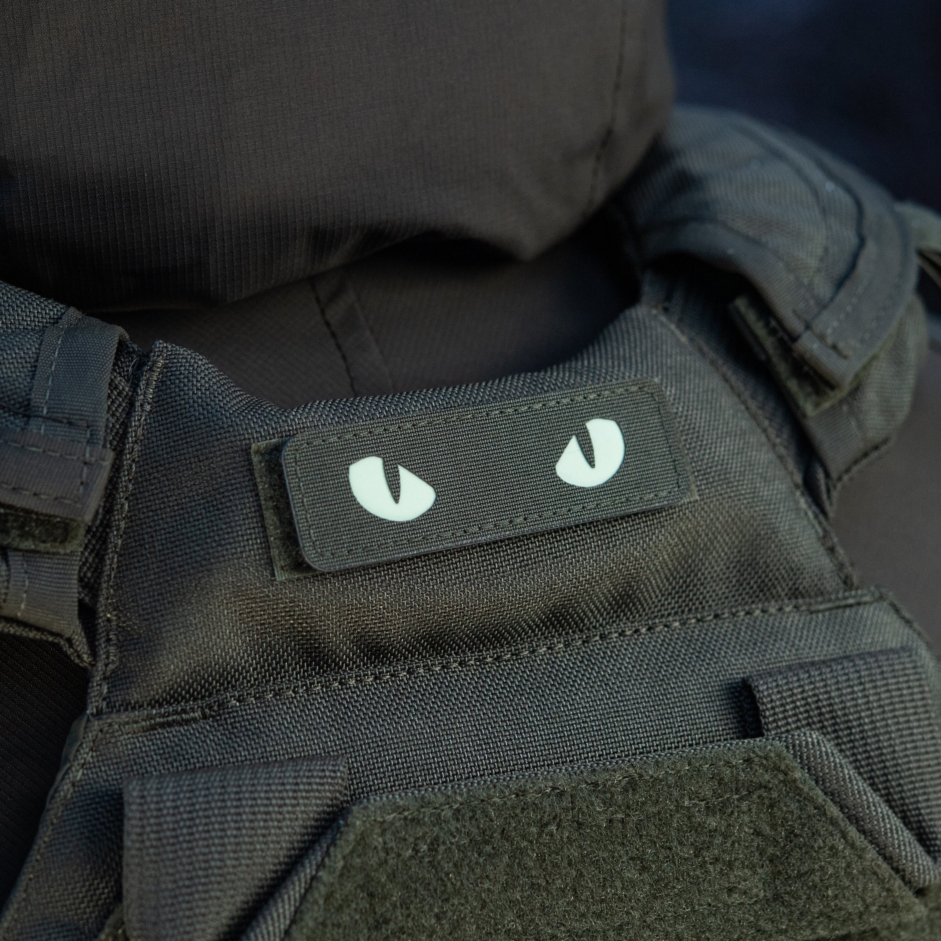 M-Tac нашивка Cat Eyes Laser Cut Ranger Green/світлонакопичувач
