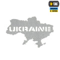 M-Tac нашивка Ukraine (контур) скрізна Laser Cut світловідбиваюча