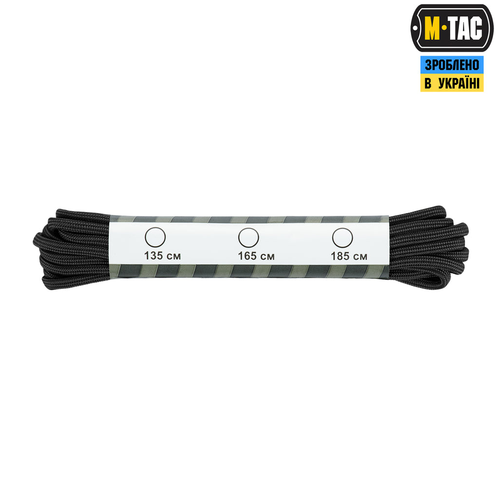M-Tac шнурки паракорд black тип.3 (135 СМ)