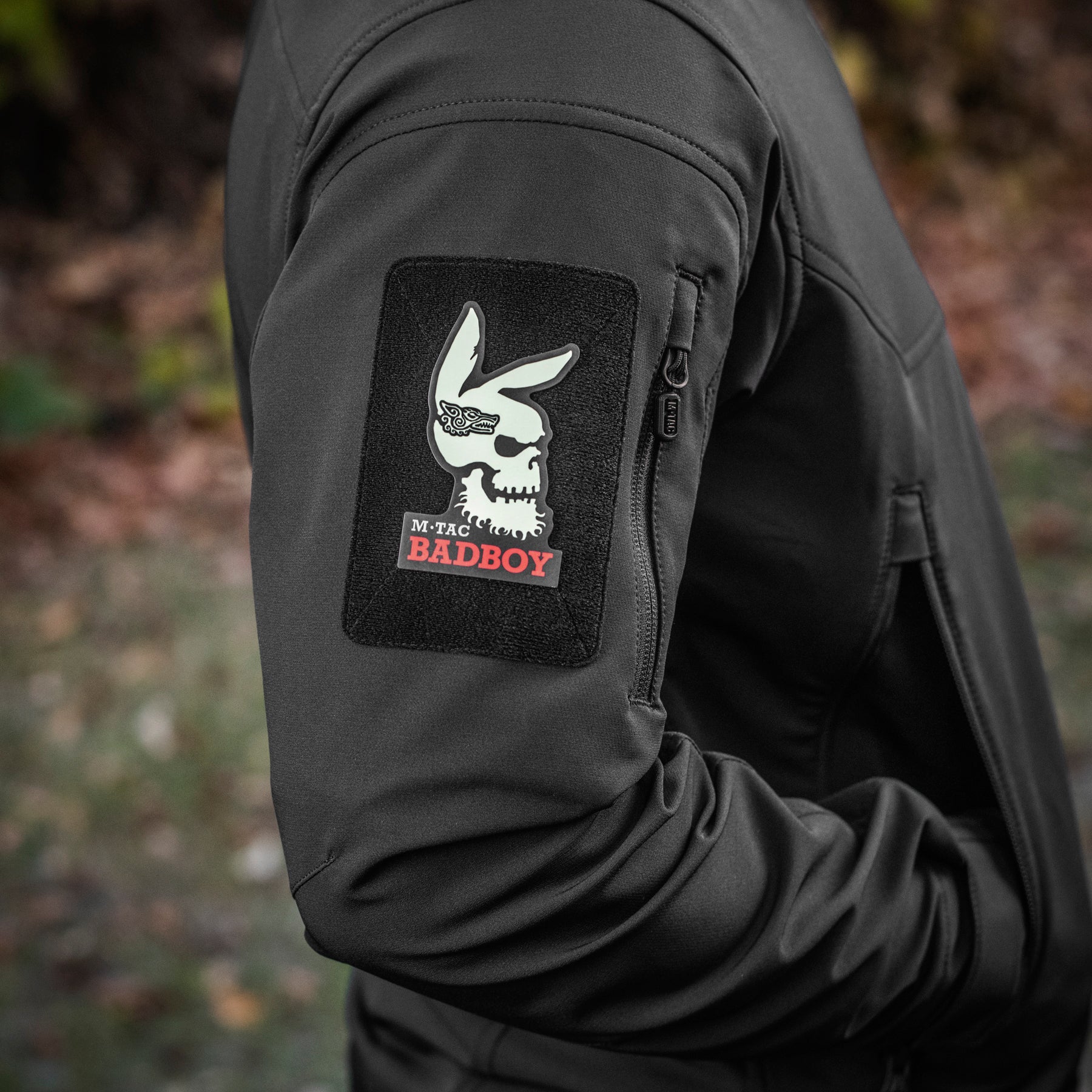 M-Tac нашивка Bad Boy (tattoo) Black/GID