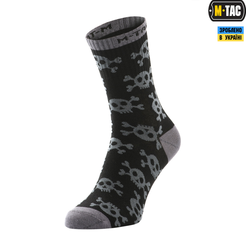 M-Tac шкарпетки легкі Mk.3 Pirate Skull Black
