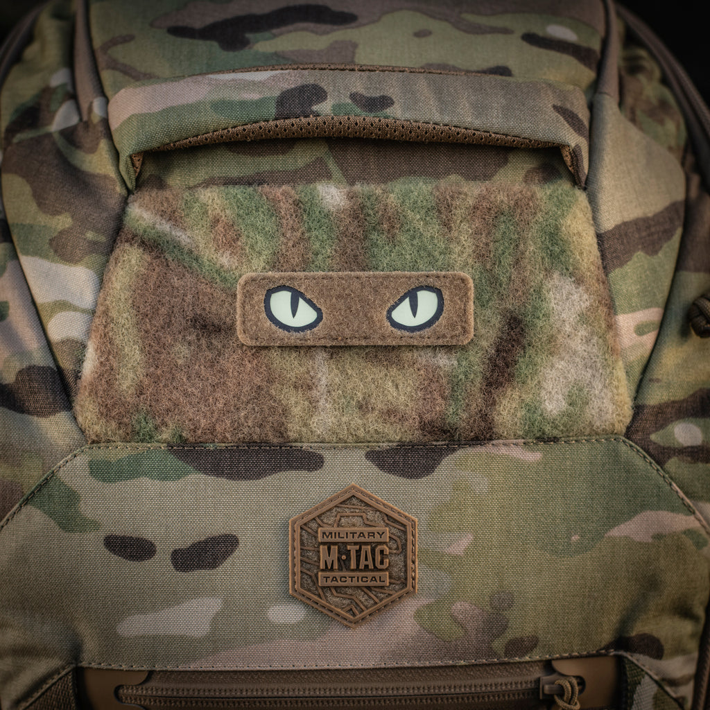 M-Tac нашивка Cat Eyes (Type 2) Laser Cut Coyote/GID