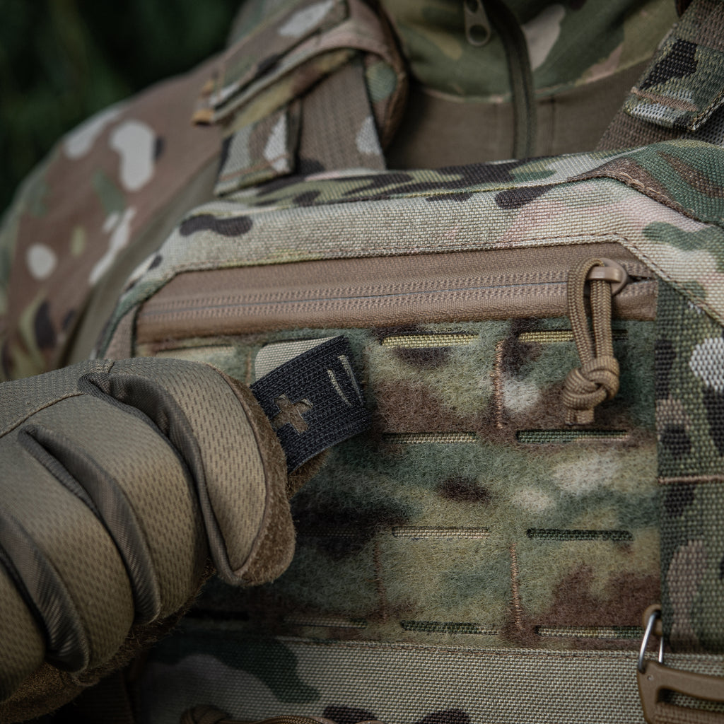 M-Tac нашивка група крові O (I) + наскрізна Laser Cut 25х80 Multicam
