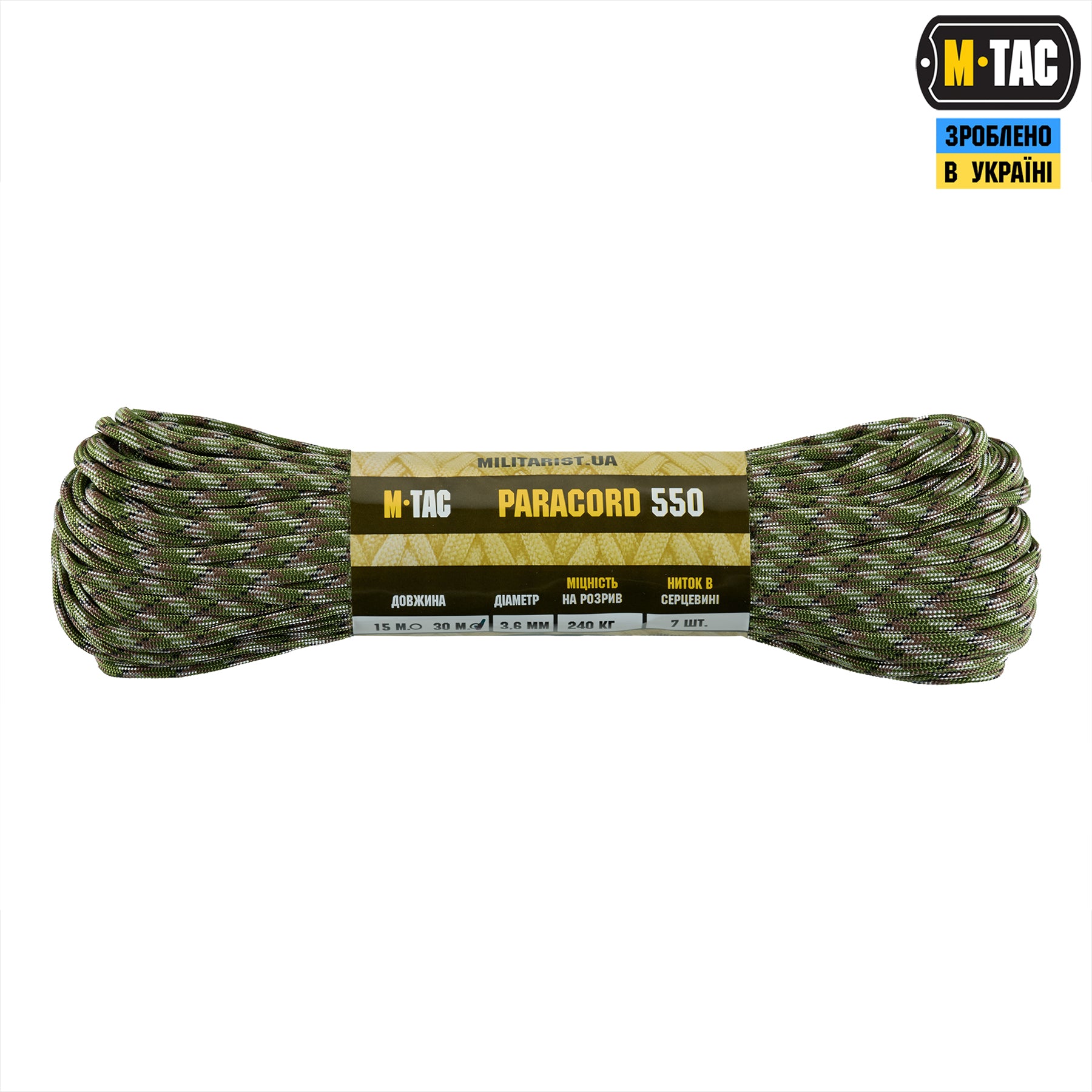 M-Tac паракорд 550 type III Snow Ranger 30м