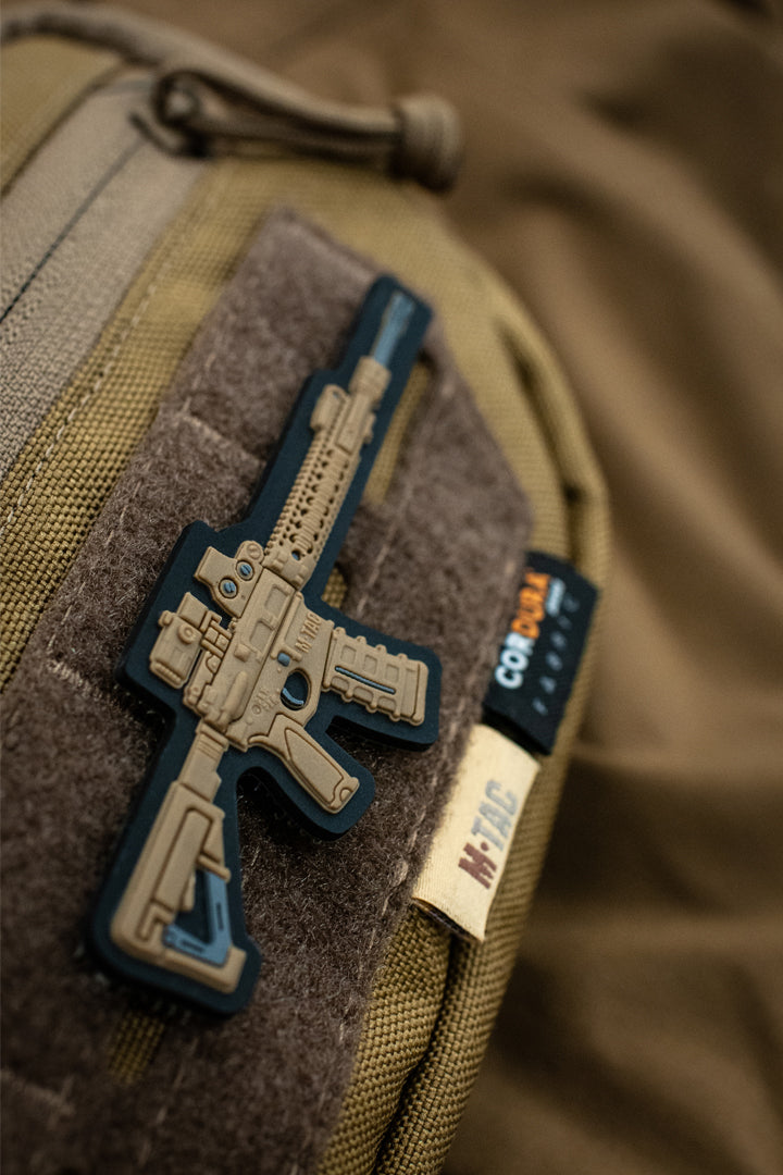 M-Tac нашивка AR-15 3D ПВХ койот