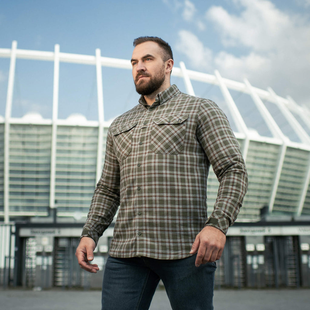 M-Tac сорочка Lumberjack Cotton Shirt Olive/Grey