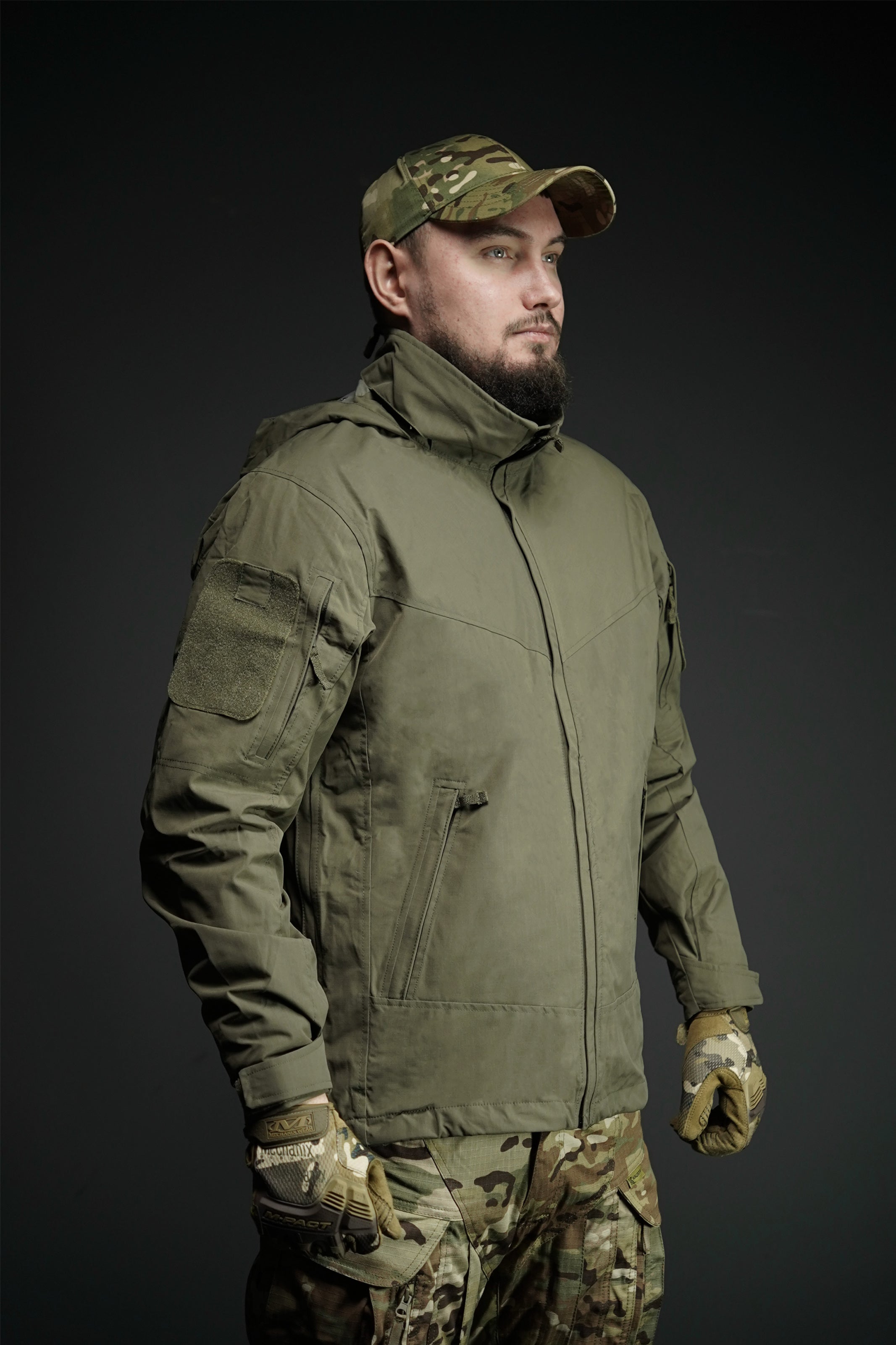 Демісезонна тактична куртка YINREN Delta Eagle Gen 3 ріп-стоп олива